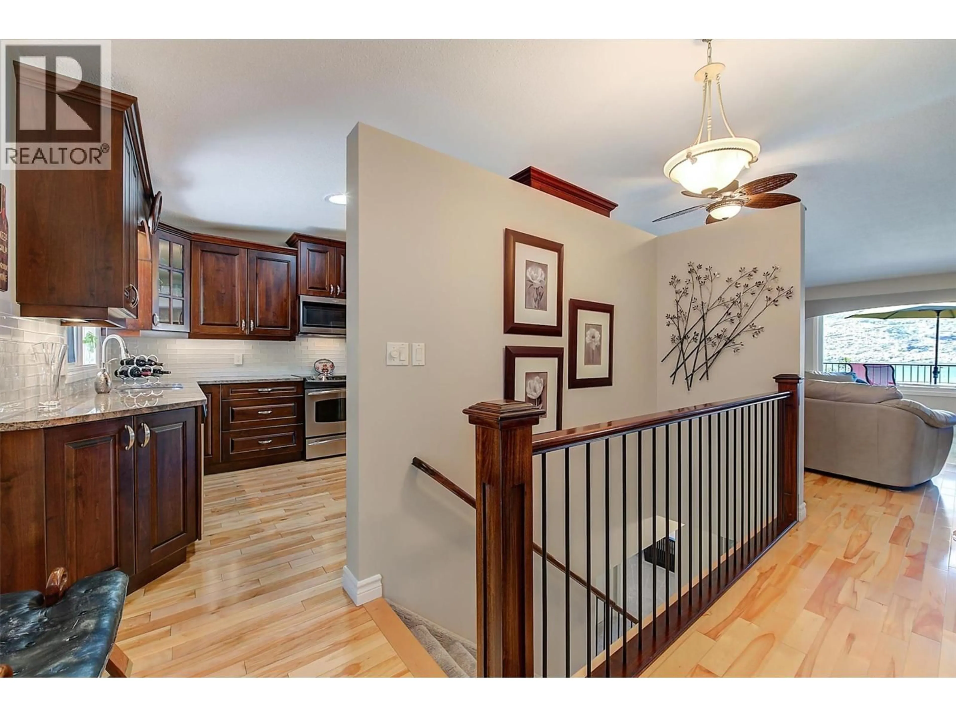 Open concept kitchen, wood/laminate floor for 110 - 5970 PRINCESS STREET, Peachland British Columbia V0H1X0