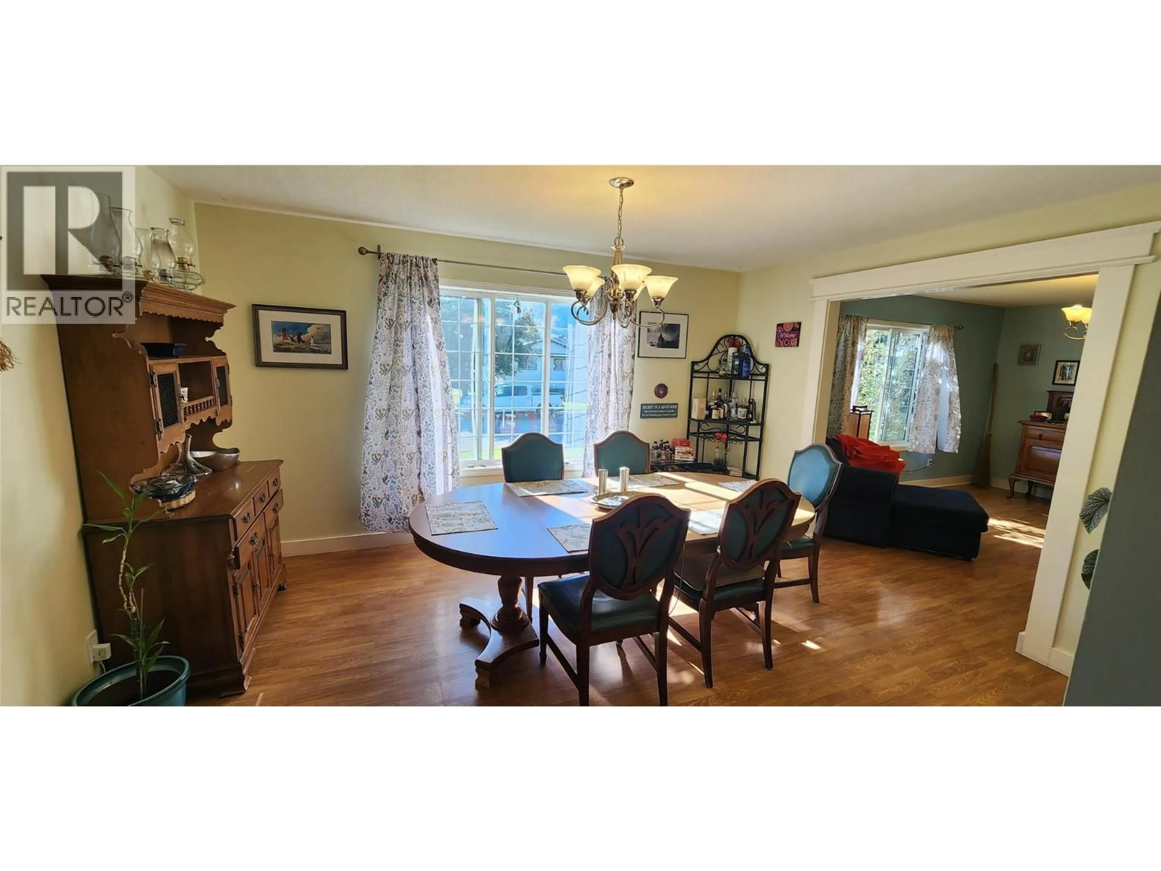 Dining room, wood/laminate floor for 7766 18TH STREET, Grand Forks British Columbia V0H1H2