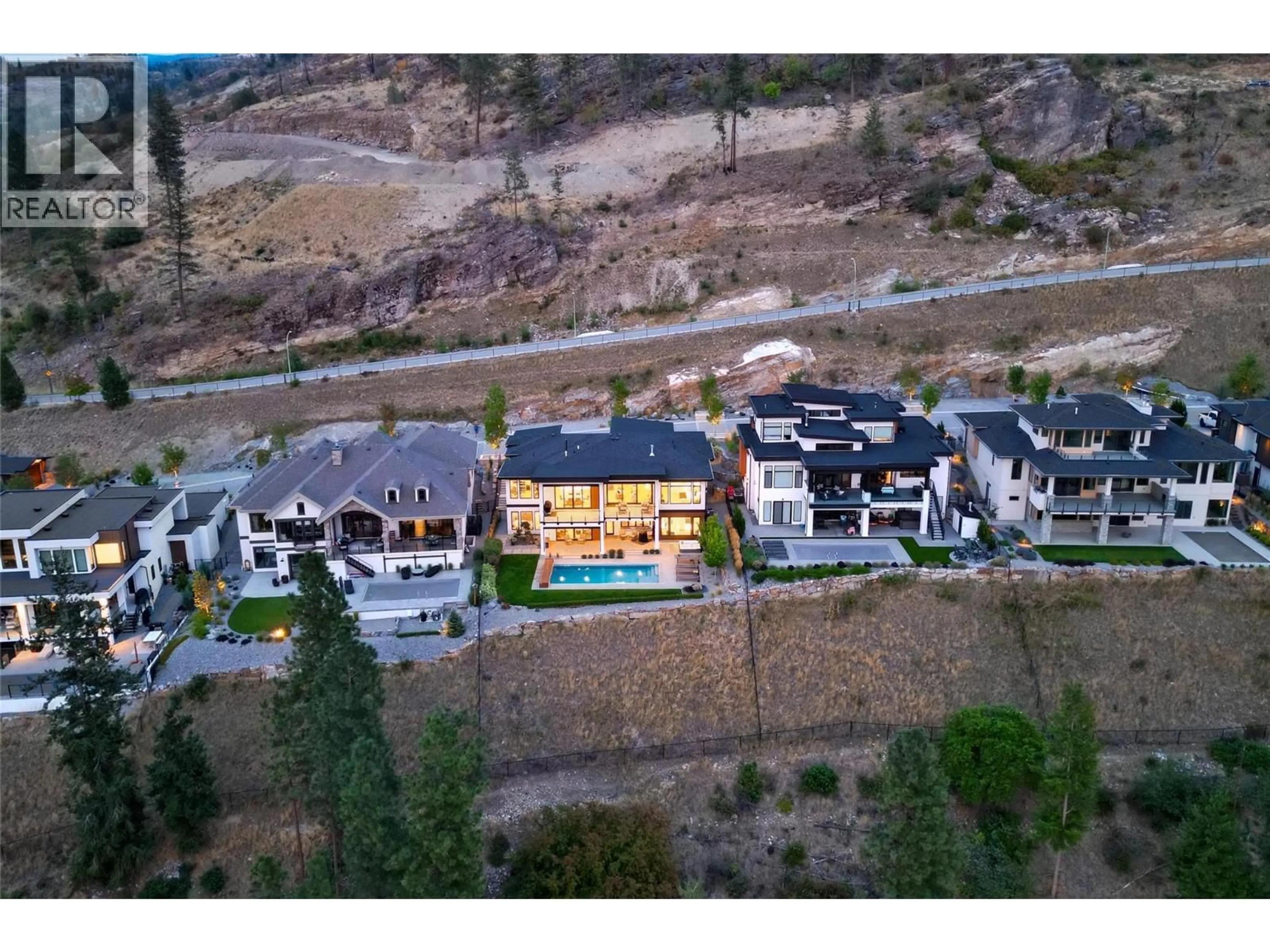 A pic from outside/outdoor area/front of a property/back of a property/a pic from drone, mountain view for 108 - 5650 THE EDGE PLACE, Kelowna British Columbia V1W5M4