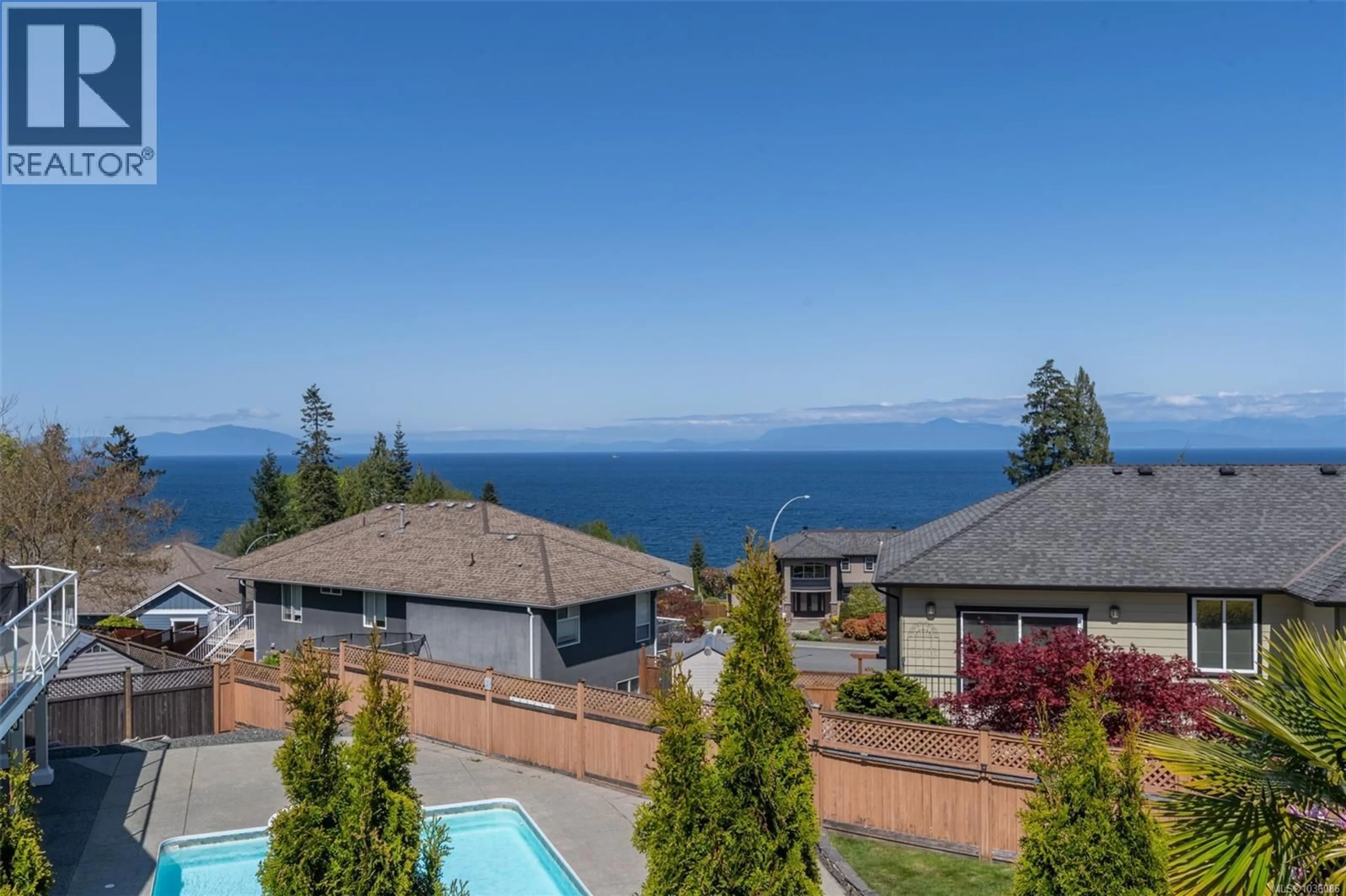 A pic from outside/outdoor area/front of a property/back of a property/a pic from drone, water/lake/river/ocean view for 5676 MUGGIES WAY, Nanaimo British Columbia V9V1W2