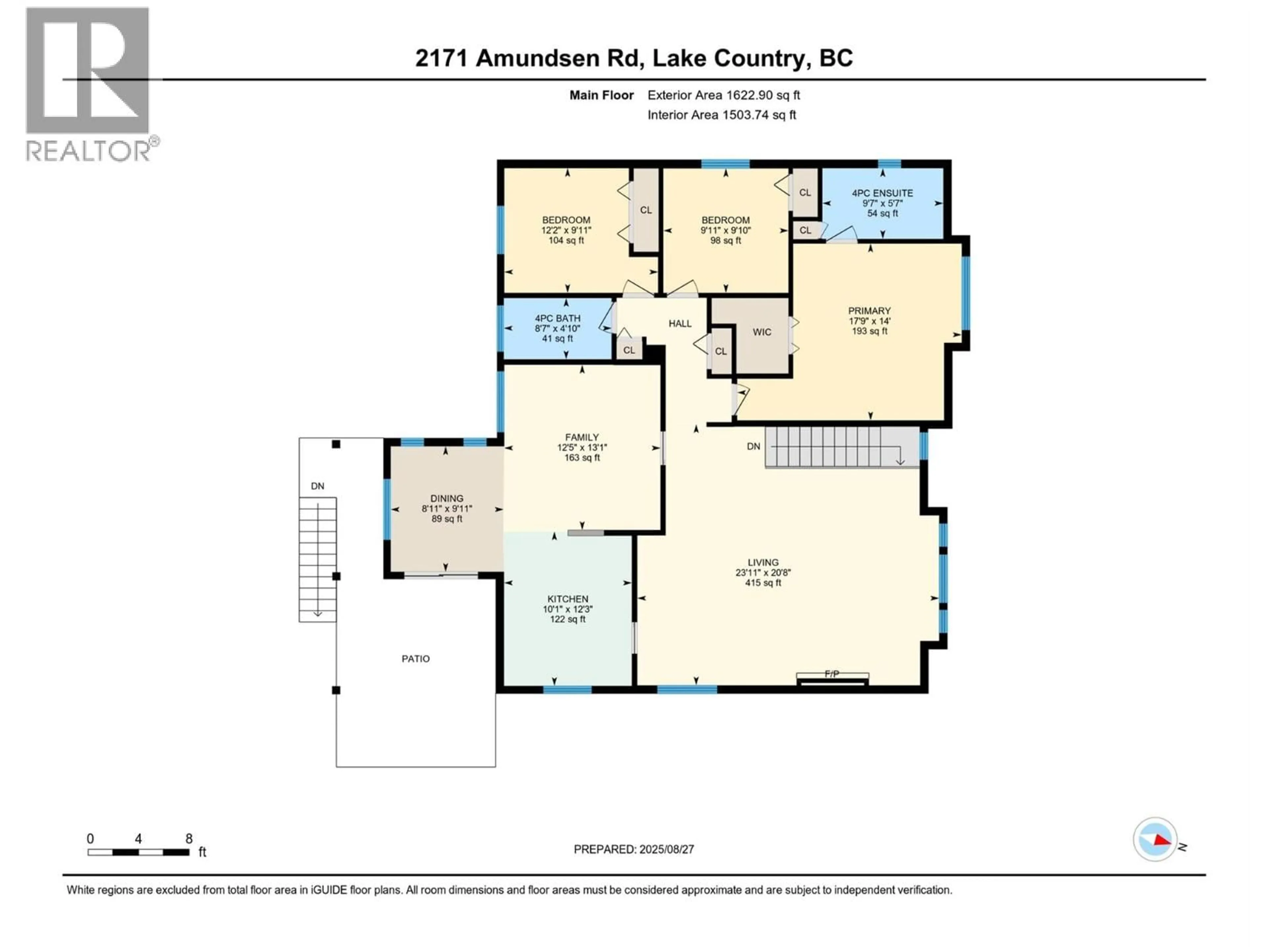Floor plan for 2171 AMUNDSEN ROAD, Lake Country British Columbia V4V1J1