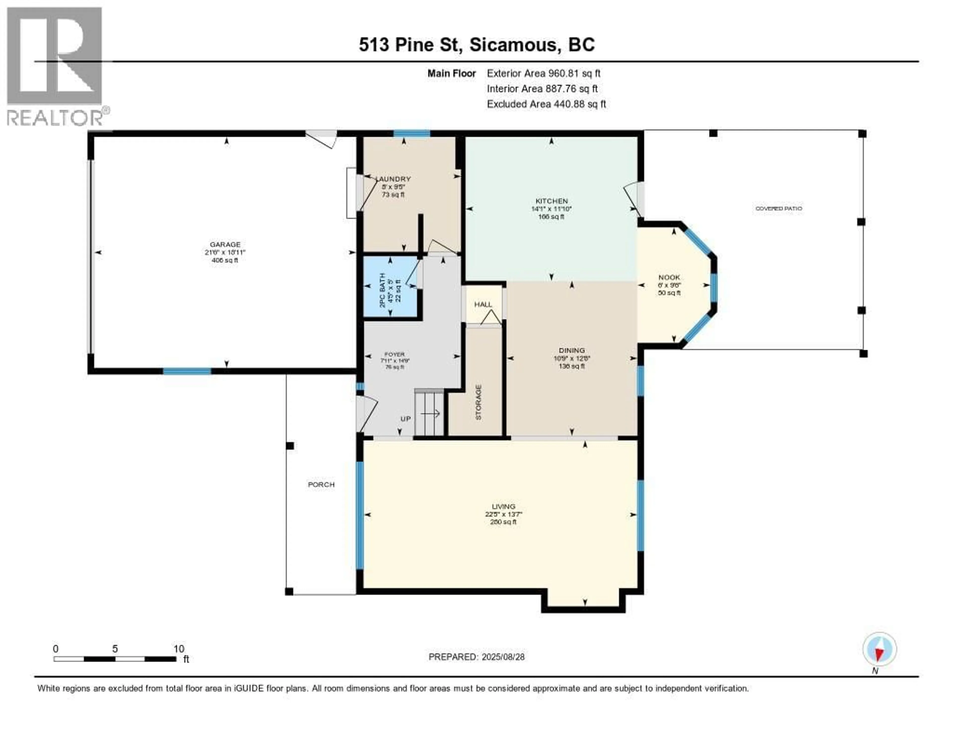 Floor plan for 513 PINE STREET, Sicamous British Columbia V0E2V0