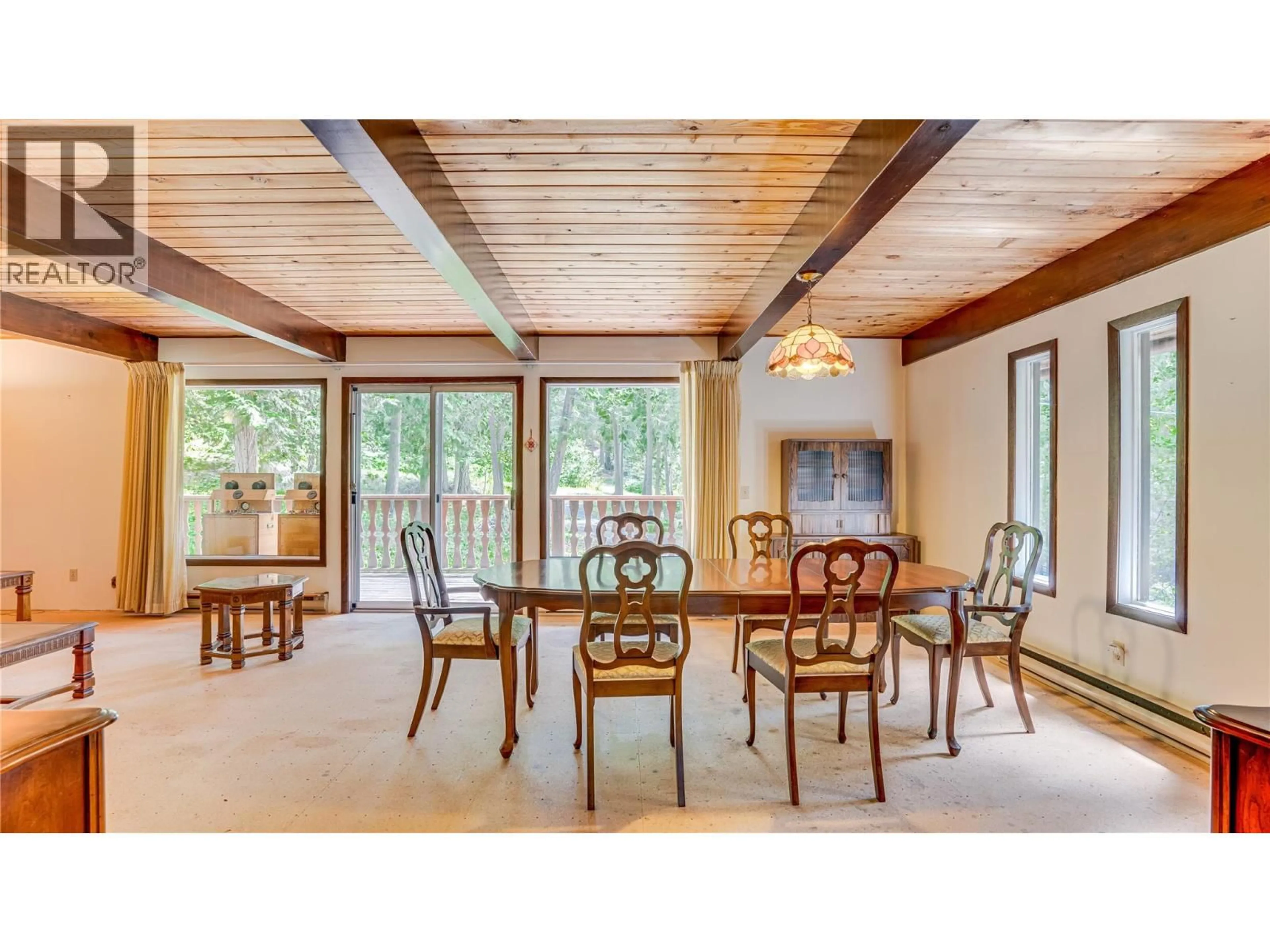 Dining room, wood/laminate floor for 58 WALKER ROAD, Enderby British Columbia V0E1V5