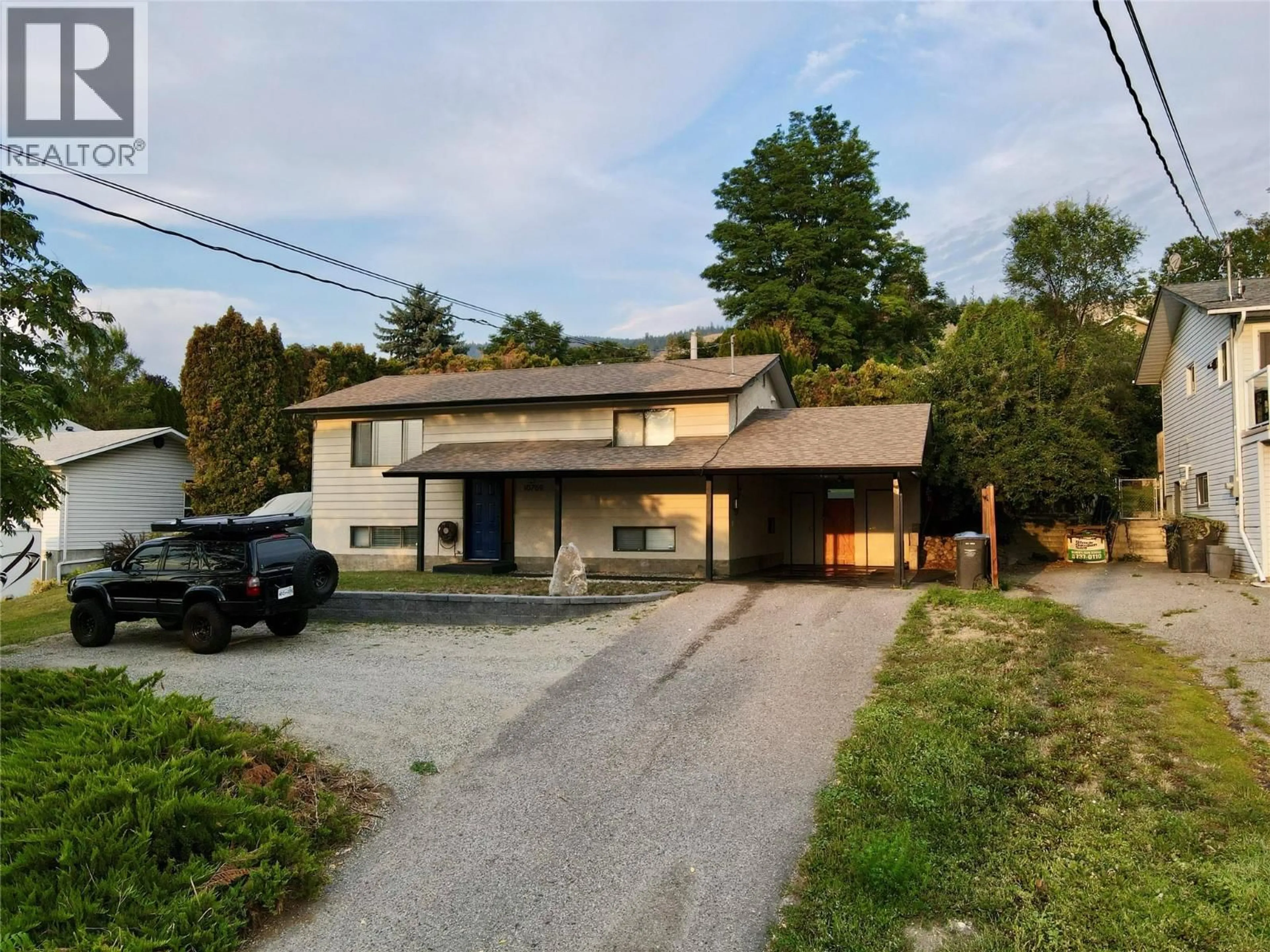 A pic from outside/outdoor area/front of a property/back of a property/a pic from drone, street for 10769 SHERMAN DRIVE, Lake Country British Columbia V4V1W5