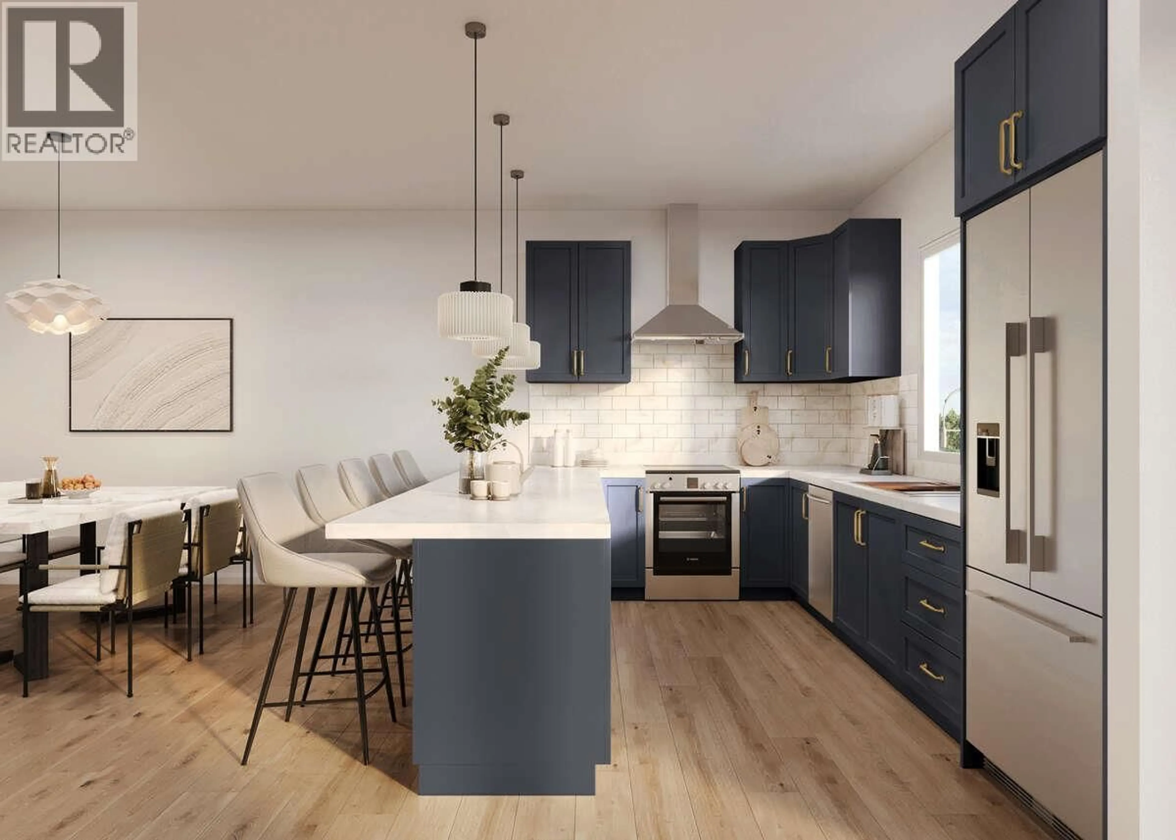 Contemporary kitchen, wood/laminate floor for 34 - 1026 KEYSTONE CRESCENT, Revelstoke British Columbia V0E2S3