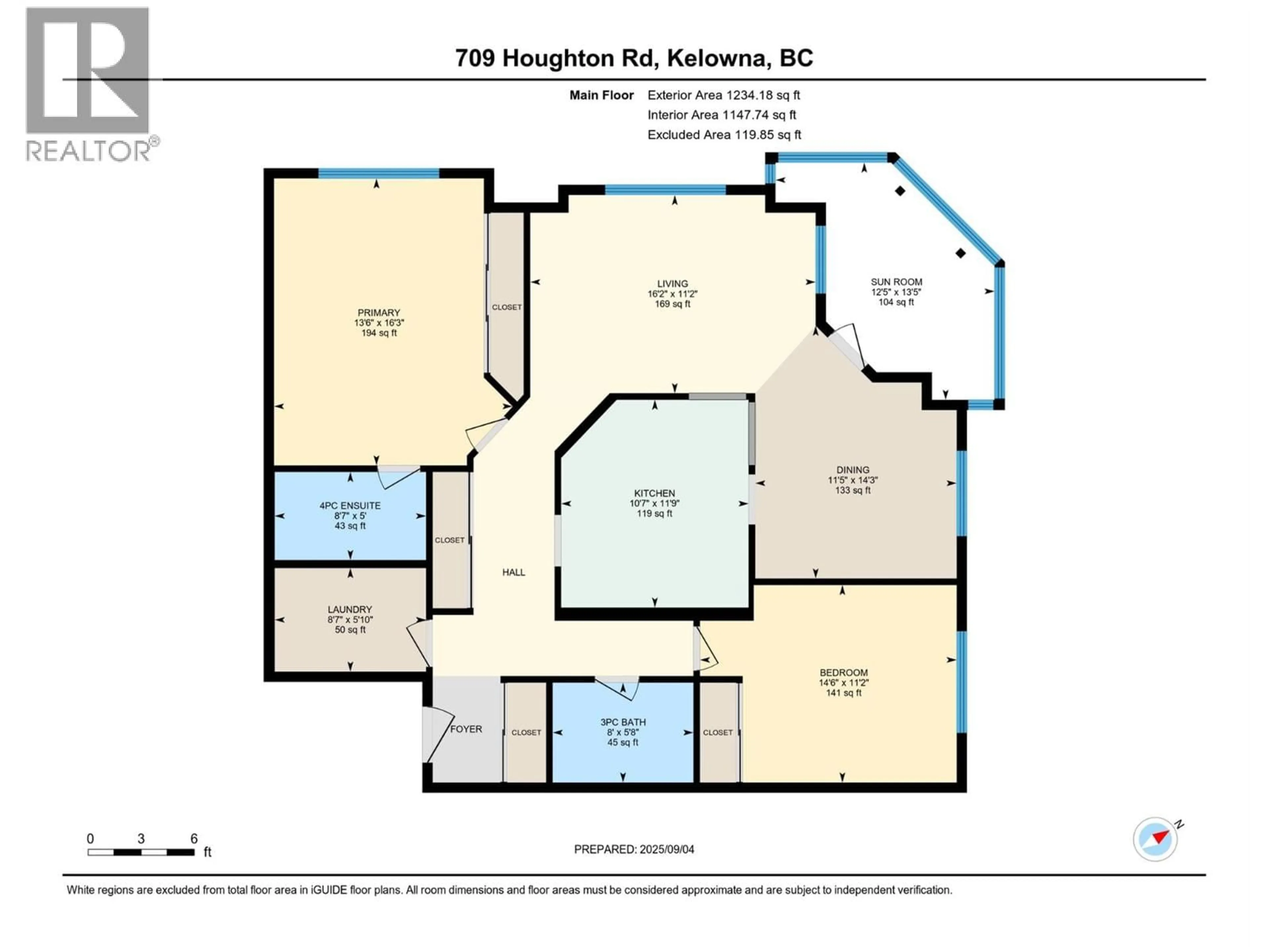 Floor plan for 303 - 709 HOUGHTON ROAD, Kelowna British Columbia V1X7J7