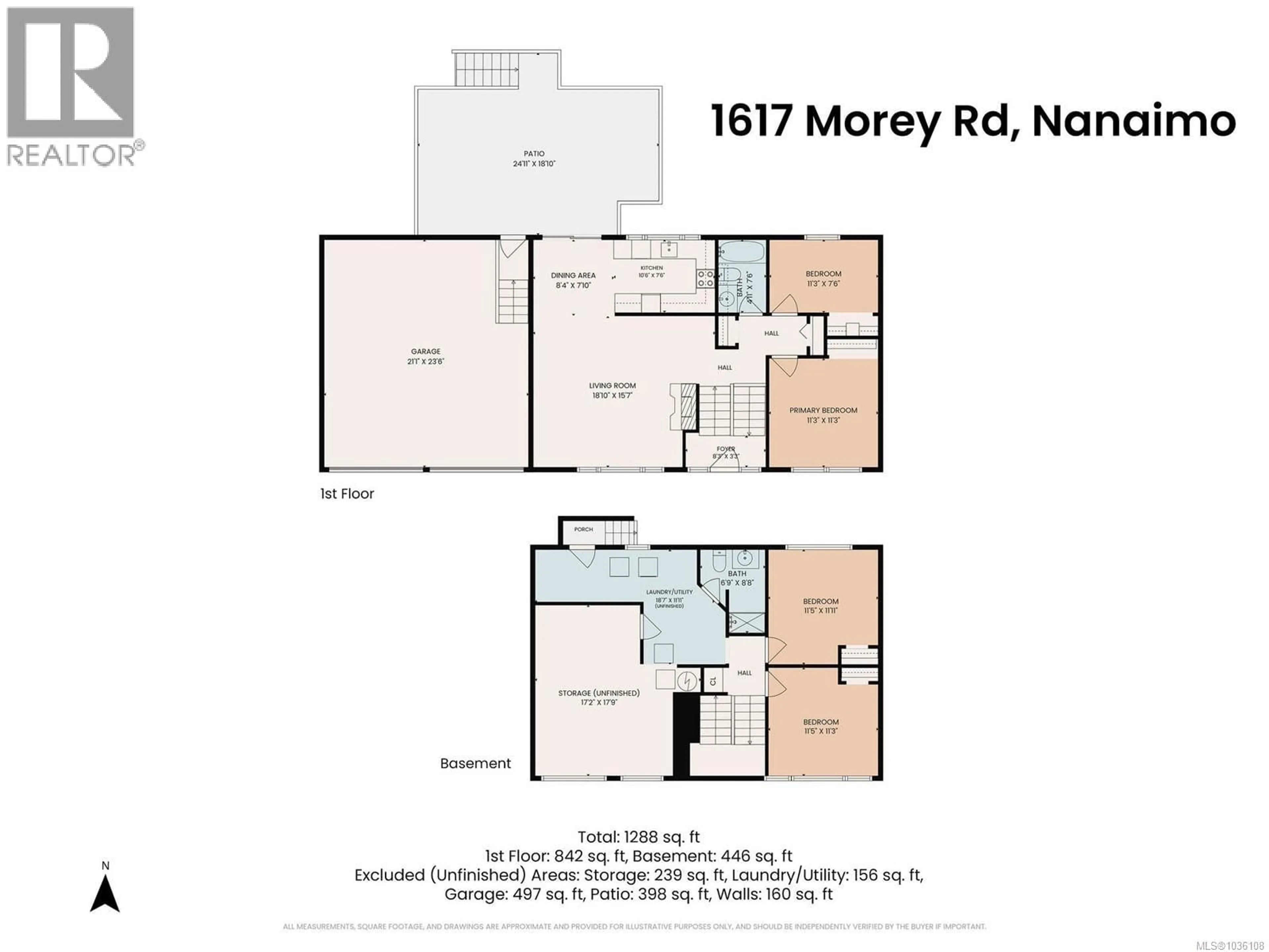 Floor plan for 1617 MOREY ROAD, Nanaimo British Columbia V9S1J6