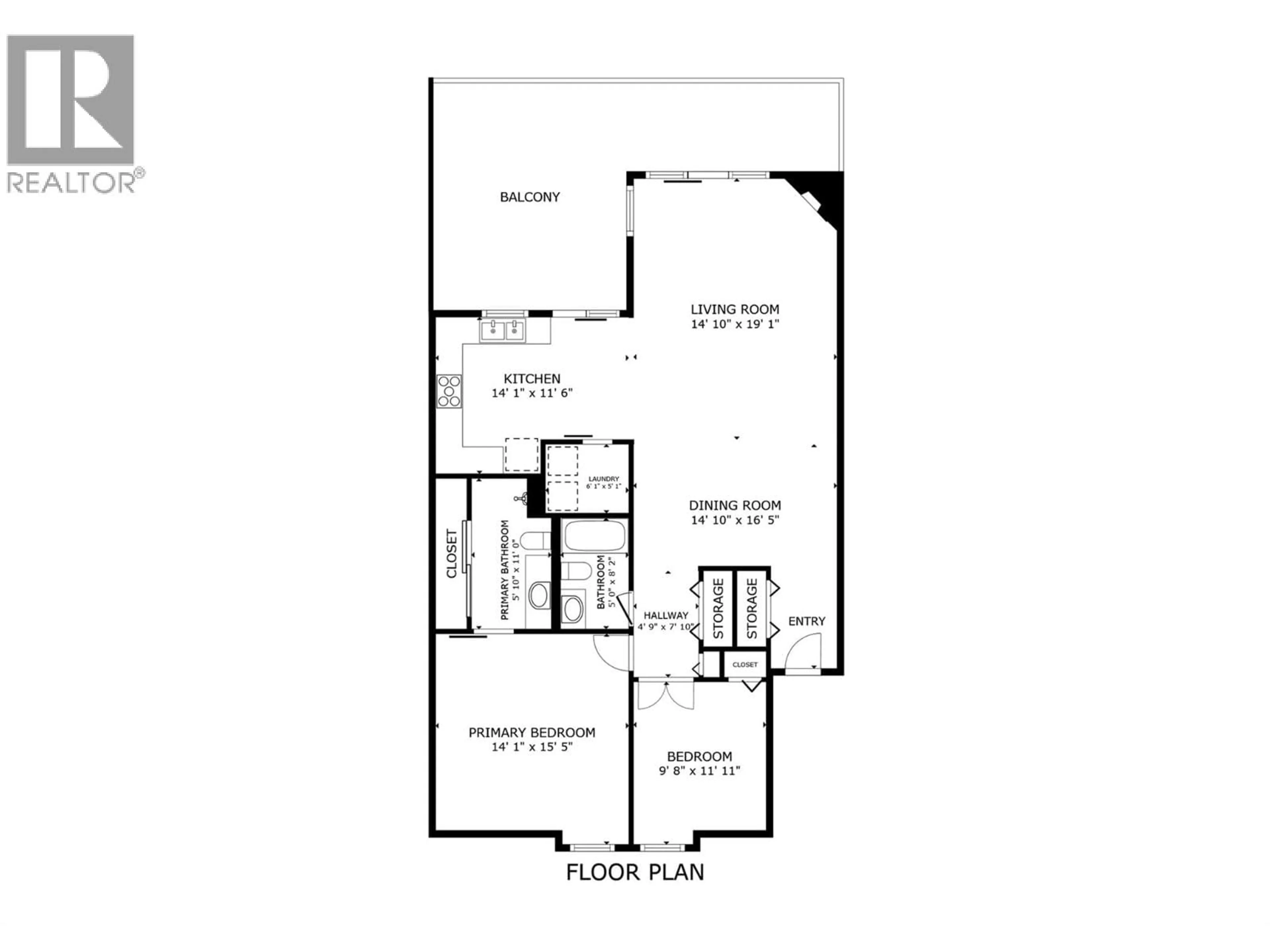 Floor plan for 203 - 4450 PONDEROSA DRIVE, Peachland British Columbia V0H1X5