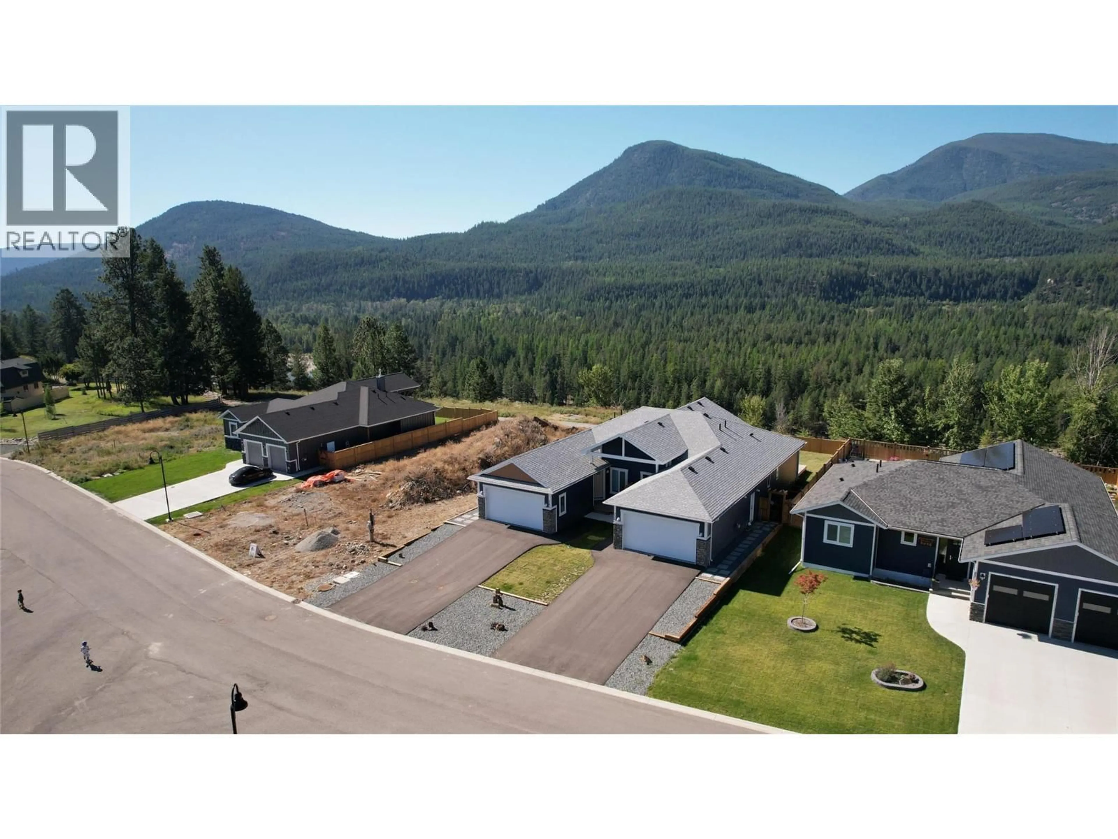 A pic from outside/outdoor area/front of a property/back of a property/a pic from drone, mountain view for 739 ST MARY RIVER DRIVE, Kimberley British Columbia V1A3J3