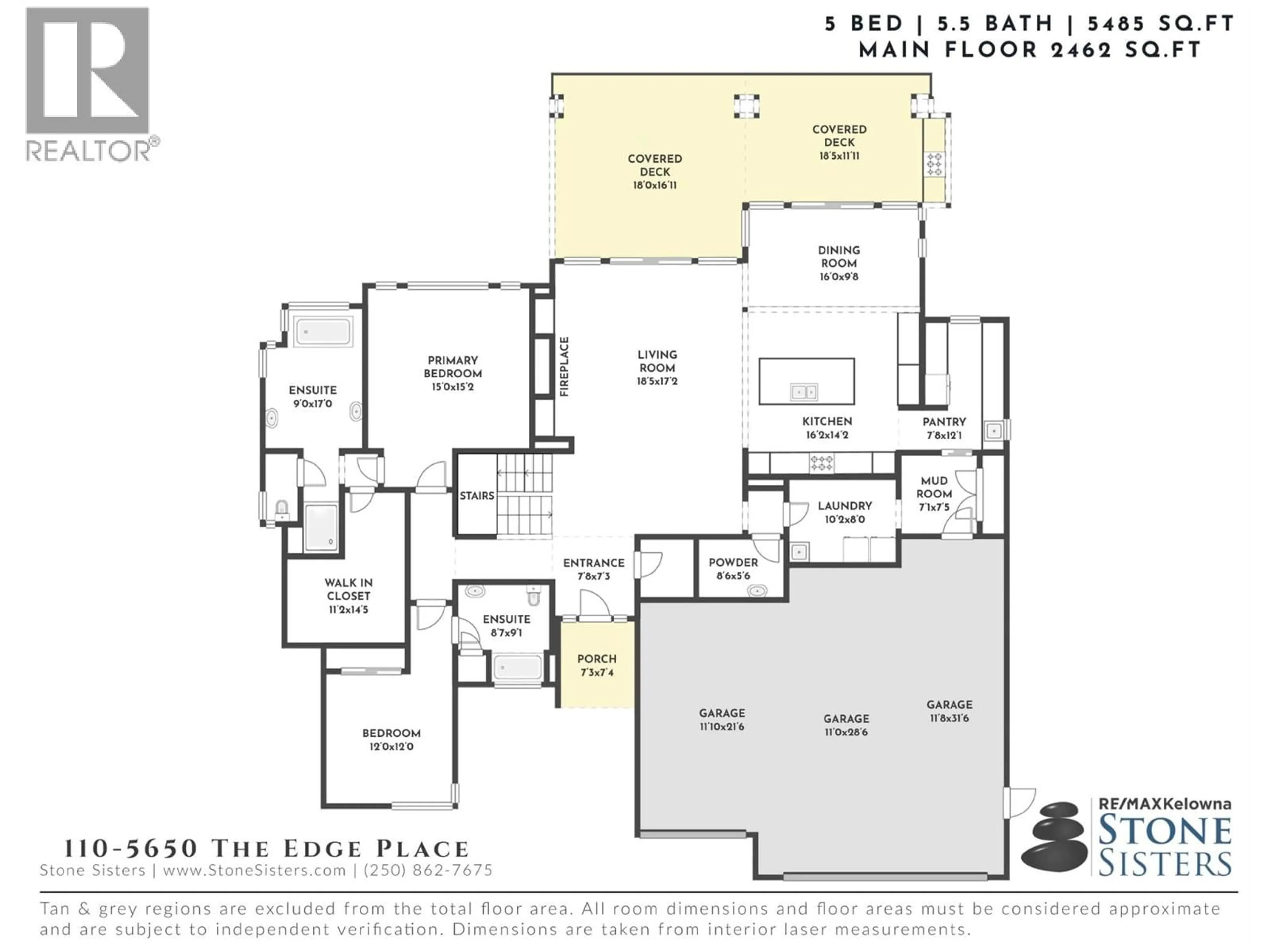 Floor plan for 110 - 5650 THE EDGE PLACE, Kelowna British Columbia V1W5M4