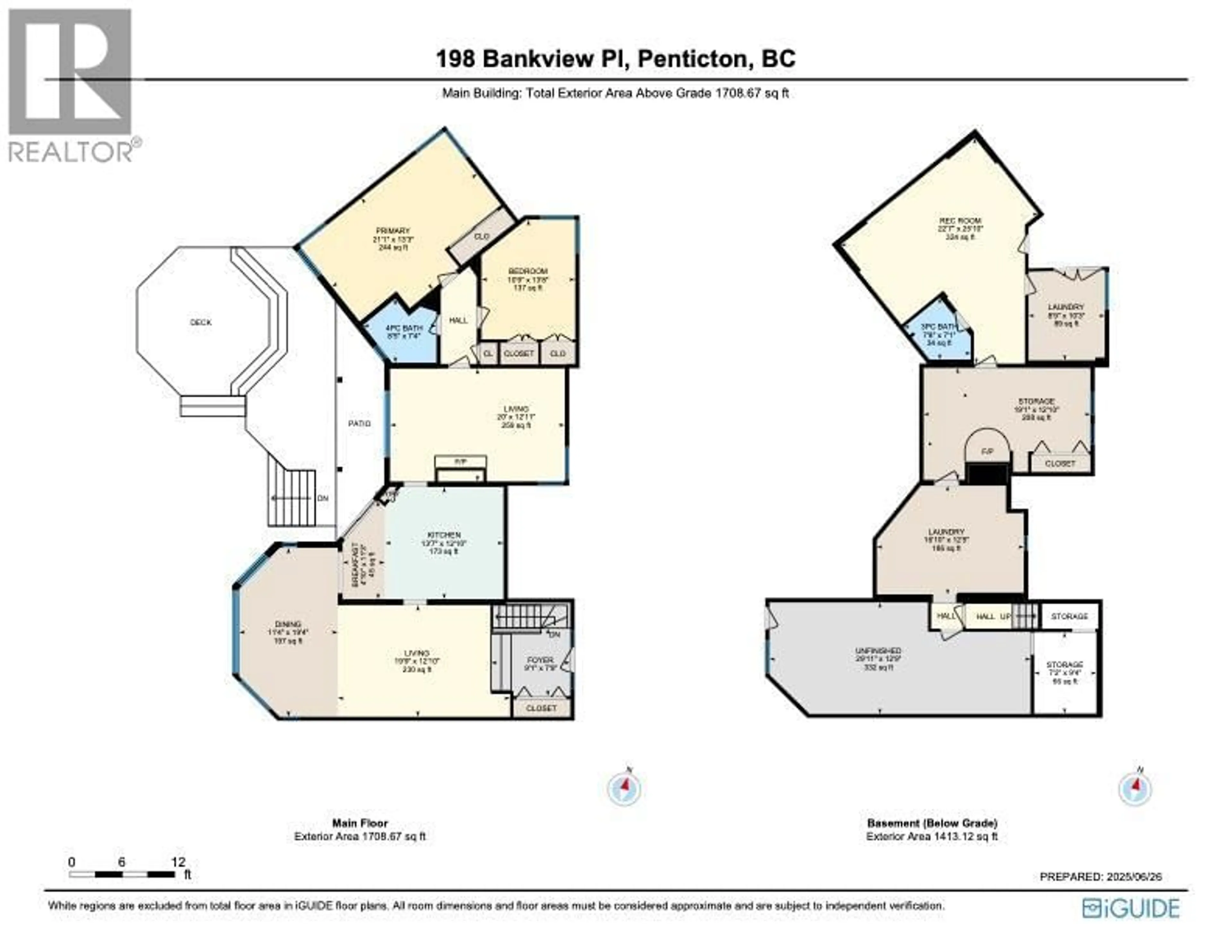 Floor plan for 198 BANKVIEW PLACE, Penticton British Columbia V2A1B4