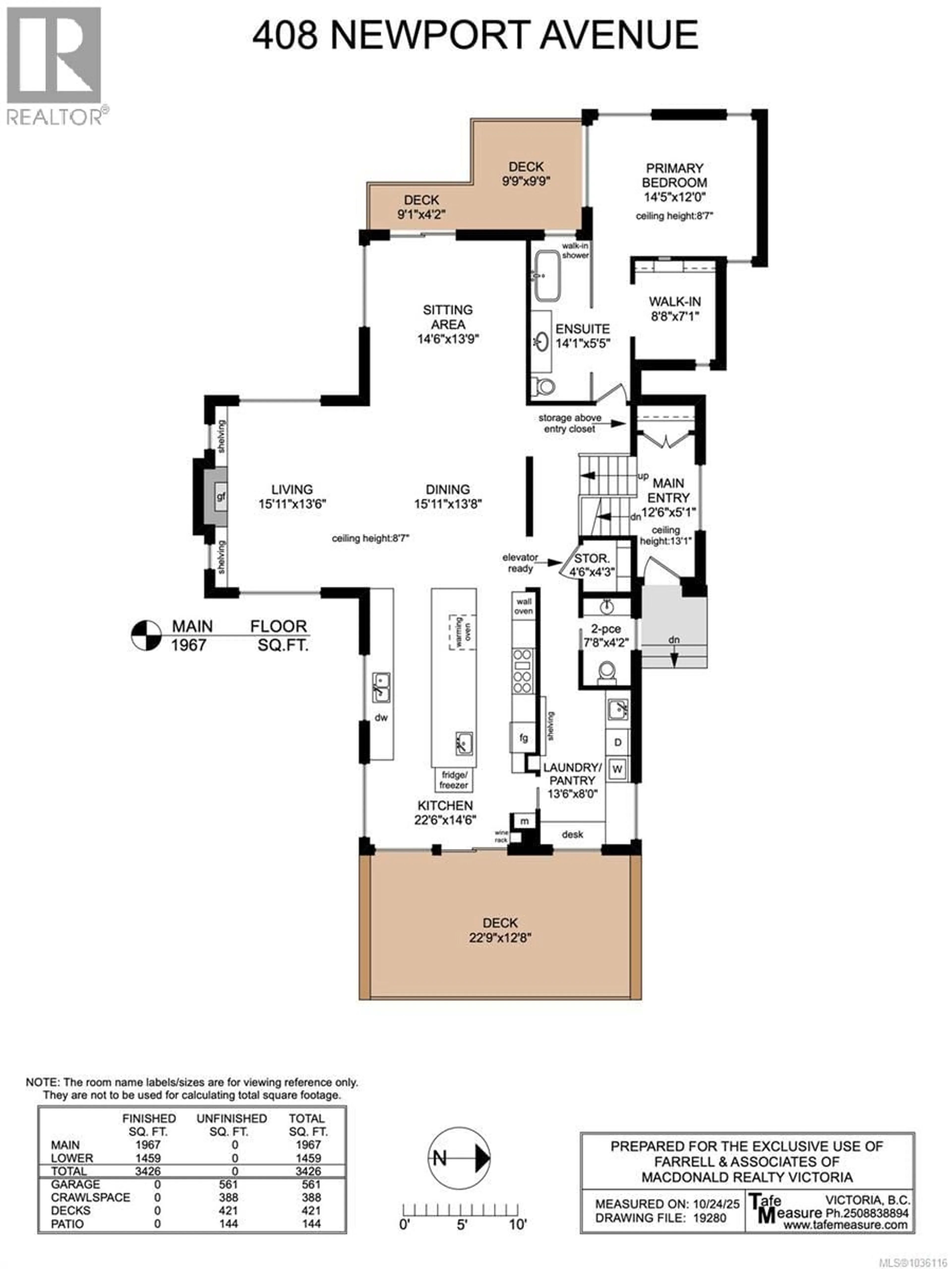 Floor plan for 408 NEWPORT AVENUE, Oak Bay British Columbia V8S5C5