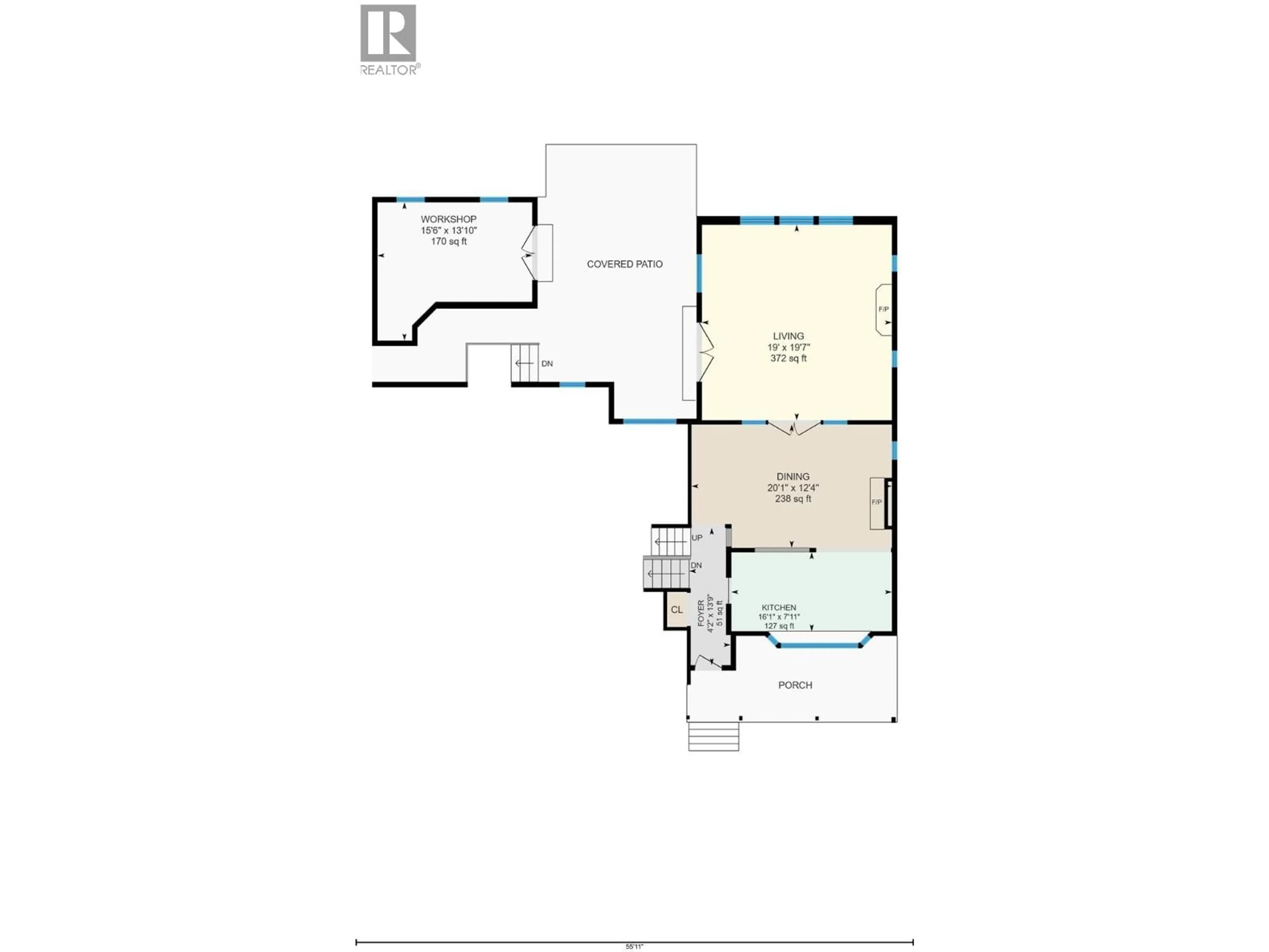 Floor plan for 983 GLENGARRY STREET, Kelowna British Columbia V1Y4C7