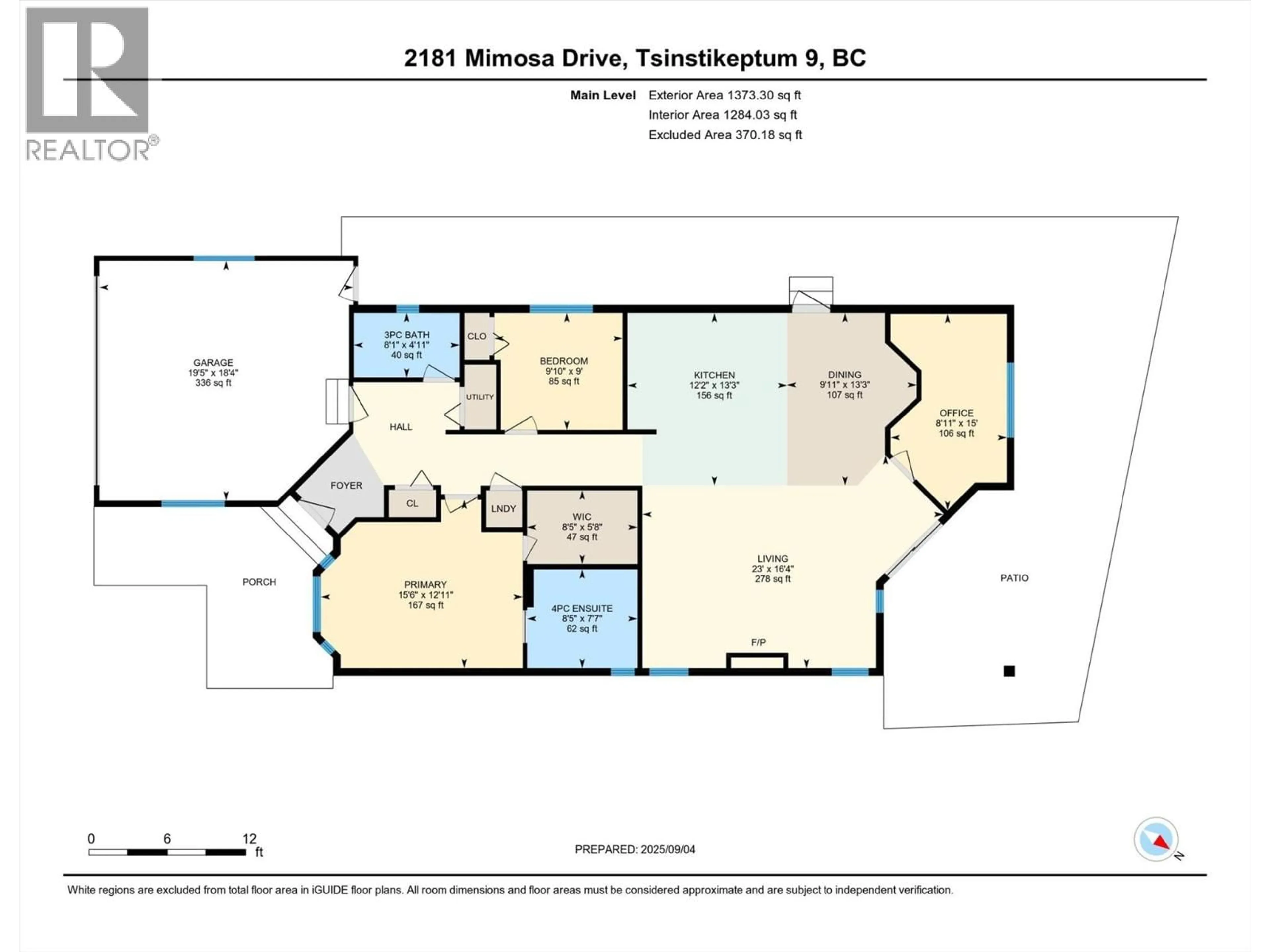 Floor plan for 2181 MIMOSA DRIVE, Westbank British Columbia V4T3A5