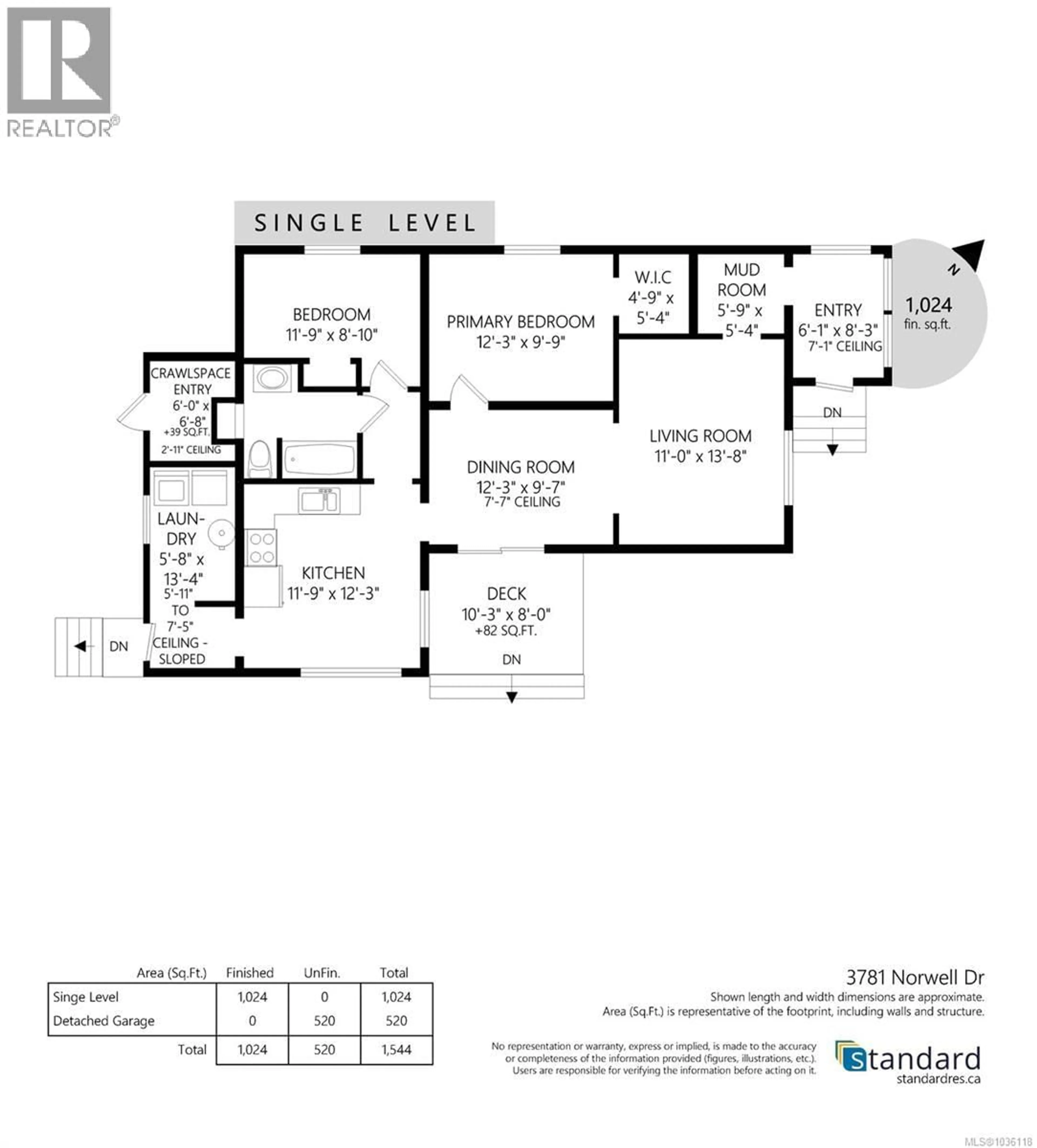 Floor plan for 3781 NORWELL DRIVE, Nanaimo British Columbia V9T1X9