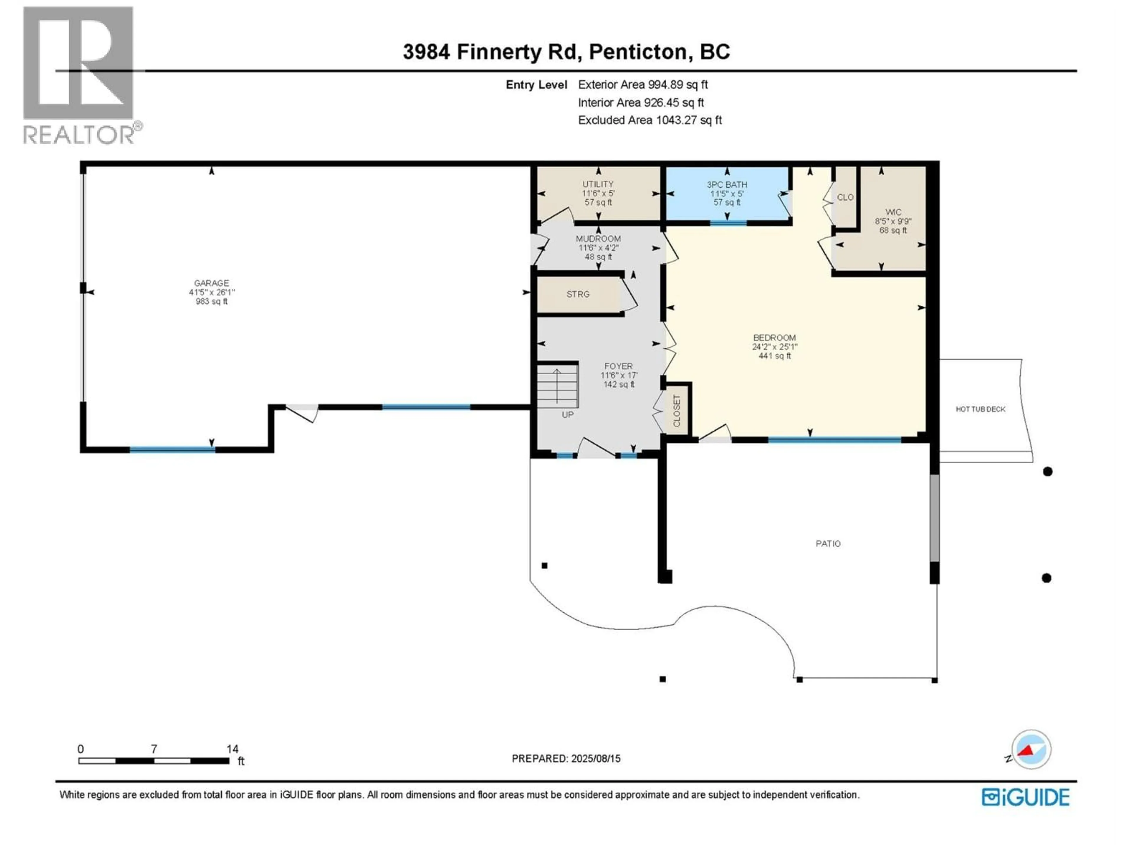 Floor plan for 3984 FINNERTY ROAD, Penticton British Columbia V2A8W2