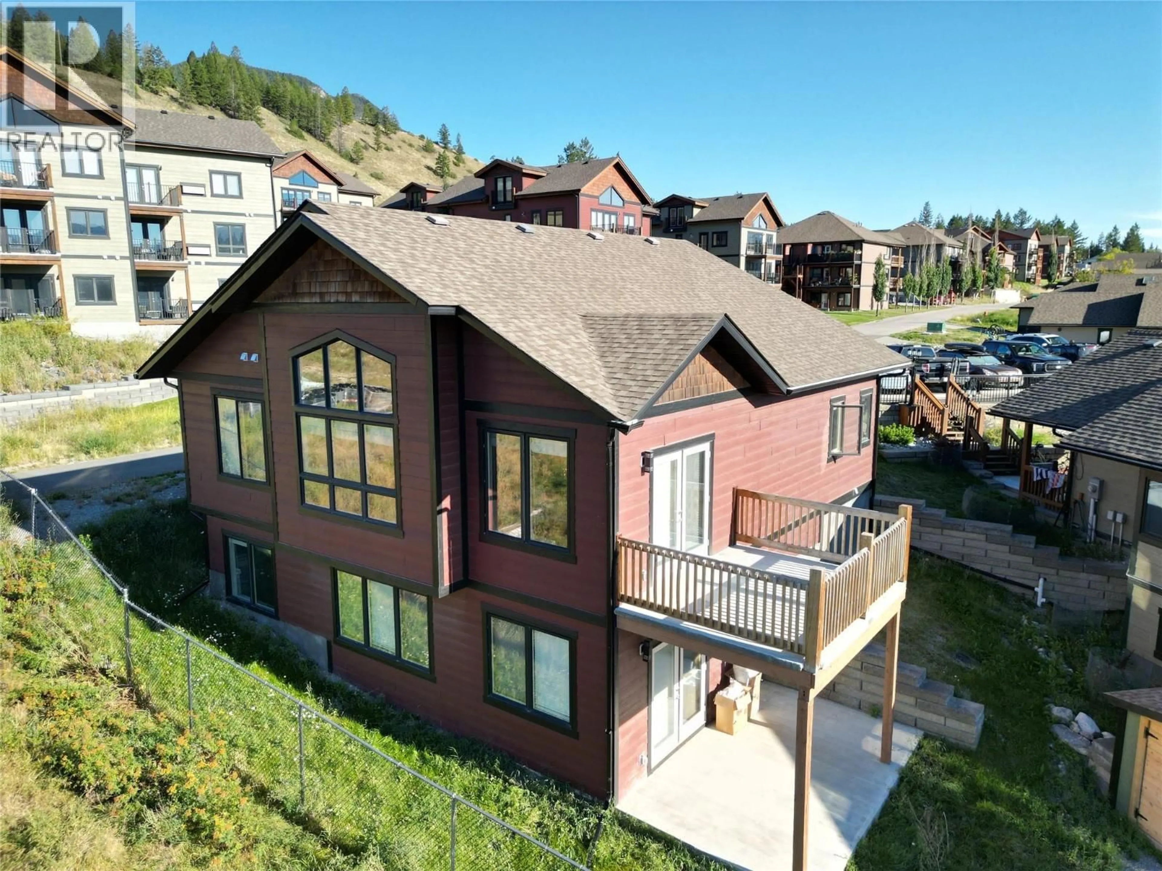 A pic from outside/outdoor area/front of a property/back of a property/a pic from drone, mountain view for 7283 COPPERHORN DRIVE, Radium Hot Springs British Columbia V0A1M0