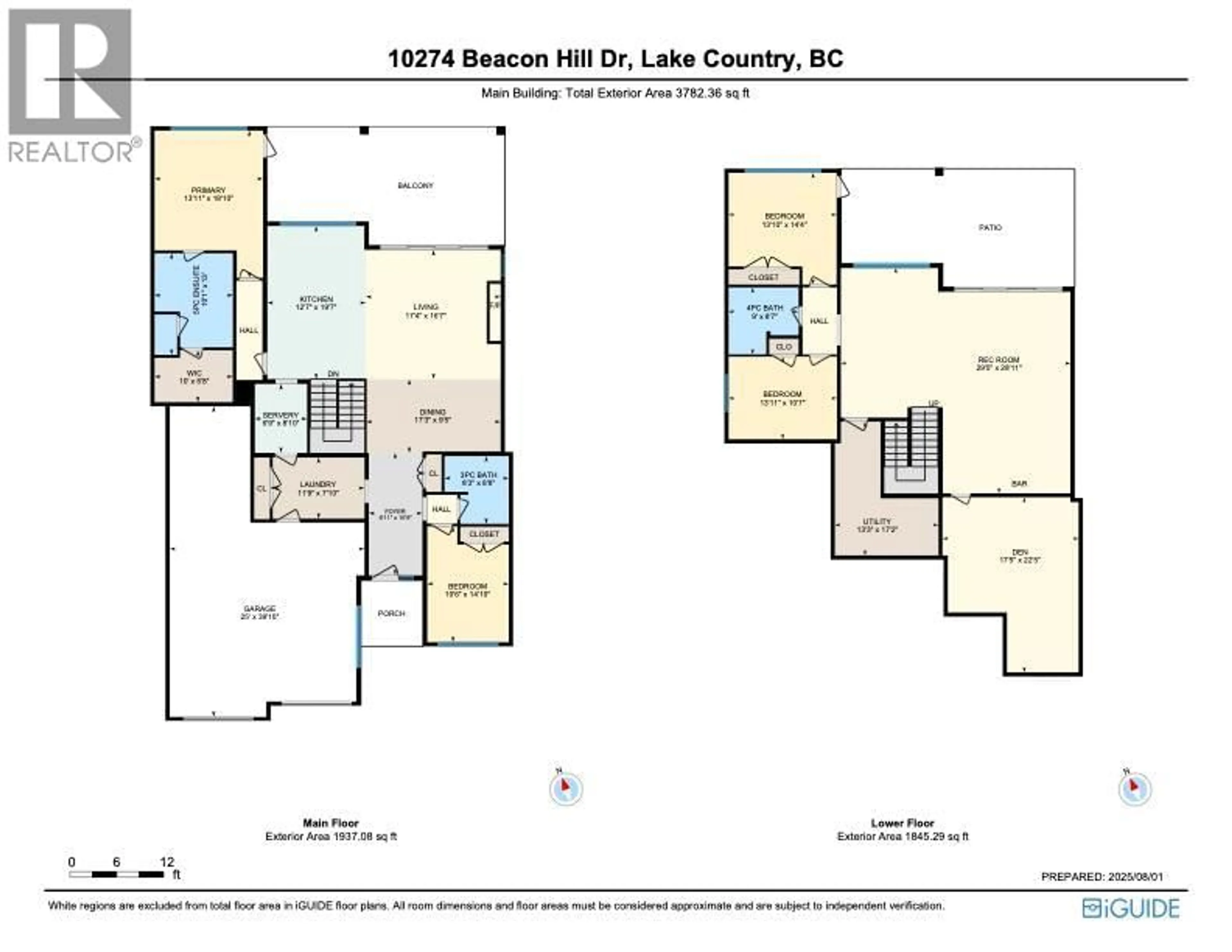 Floor plan for 10274 BEACON HILL DRIVE, Lake Country British Columbia V4V0A9