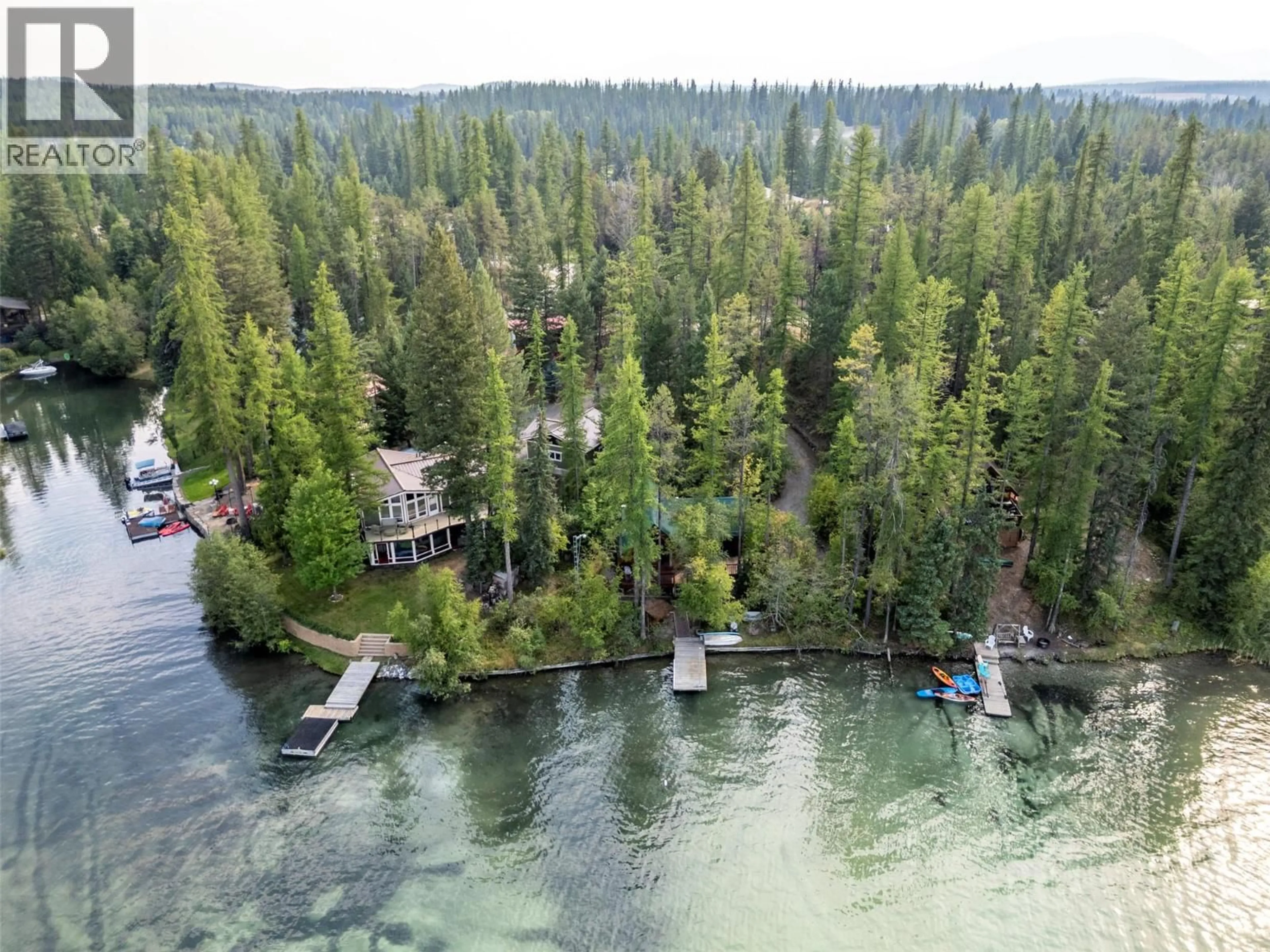 A pic from outside/outdoor area/front of a property/back of a property/a pic from drone, water/lake/river/ocean view for 6844 LEGION ROAD, Jaffray British Columbia V0B1T0