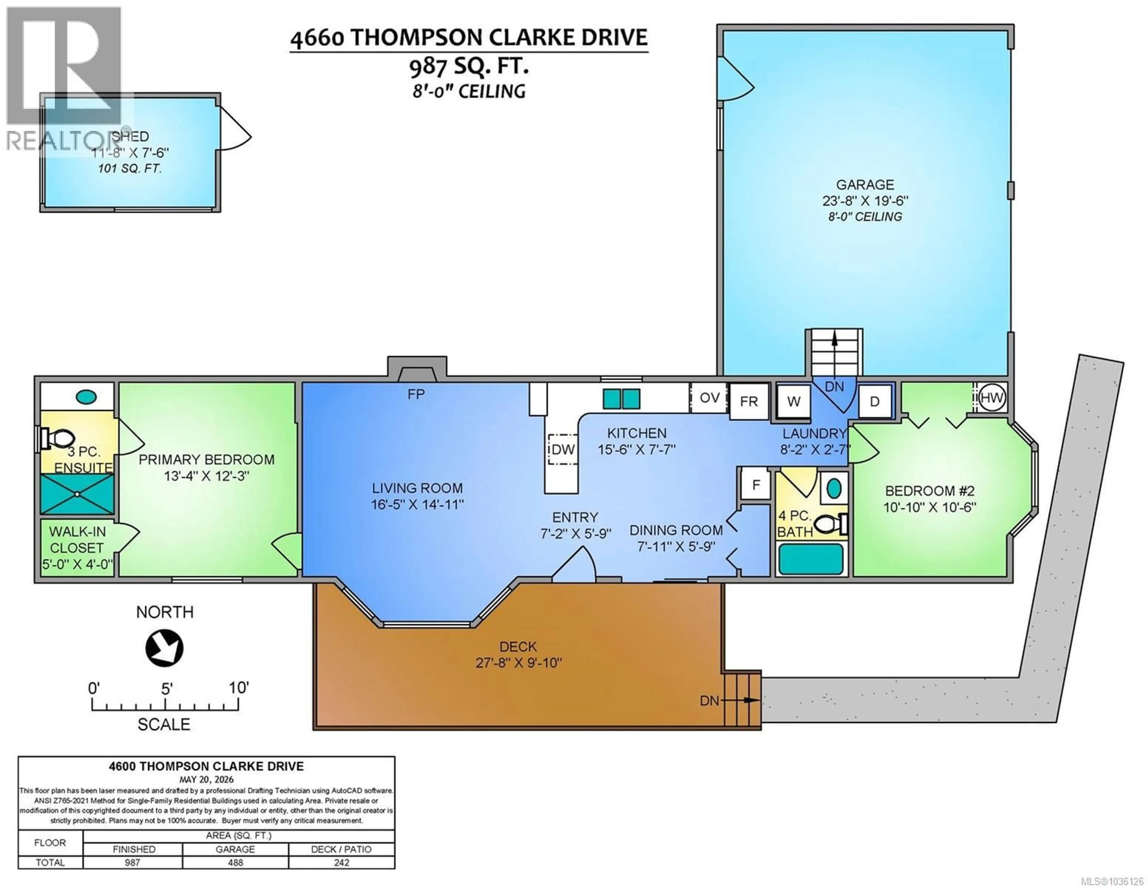 Floor plan for 4600 THOMPSON CLARKE DRIVE EAST, Bowser British Columbia V0R1G0