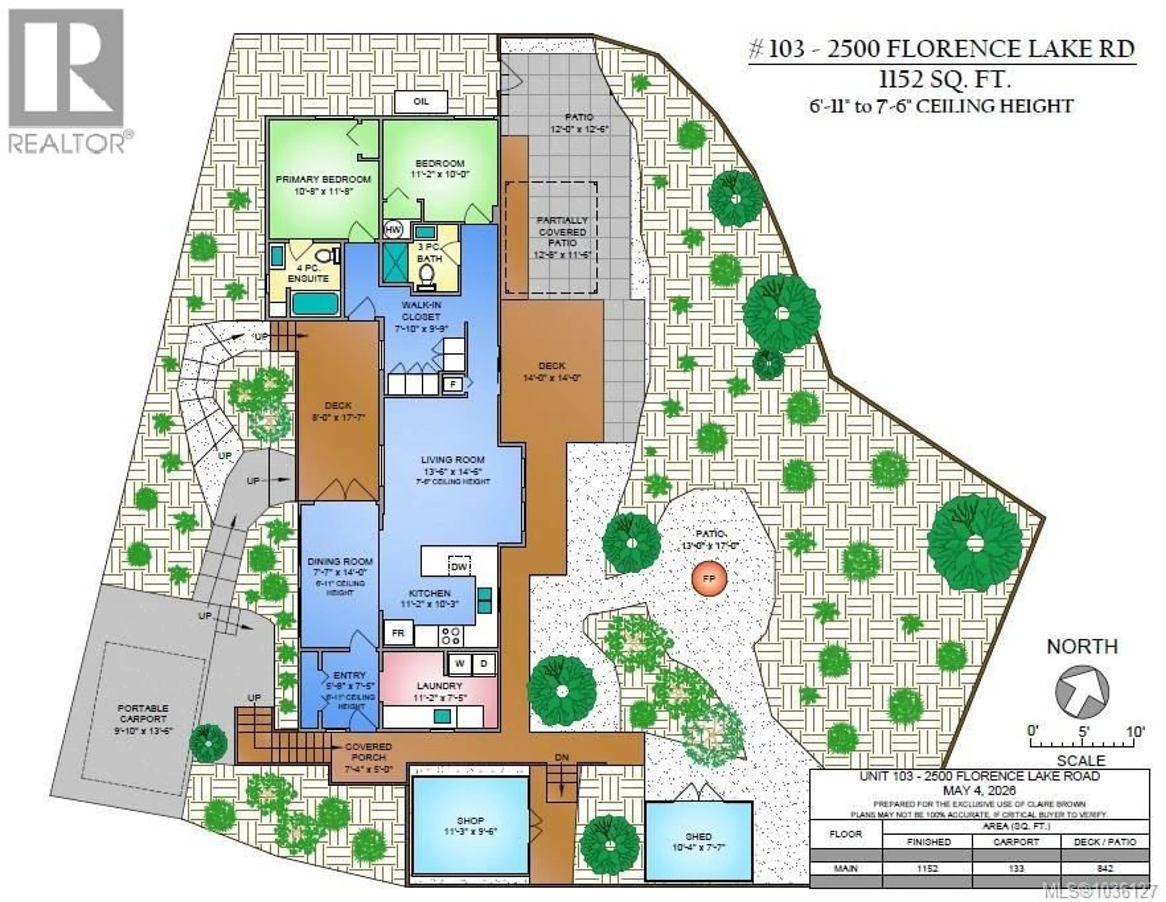 Floor plan for 103 - 2500 FLORENCE LAKE ROAD, Langford British Columbia V9B4H2