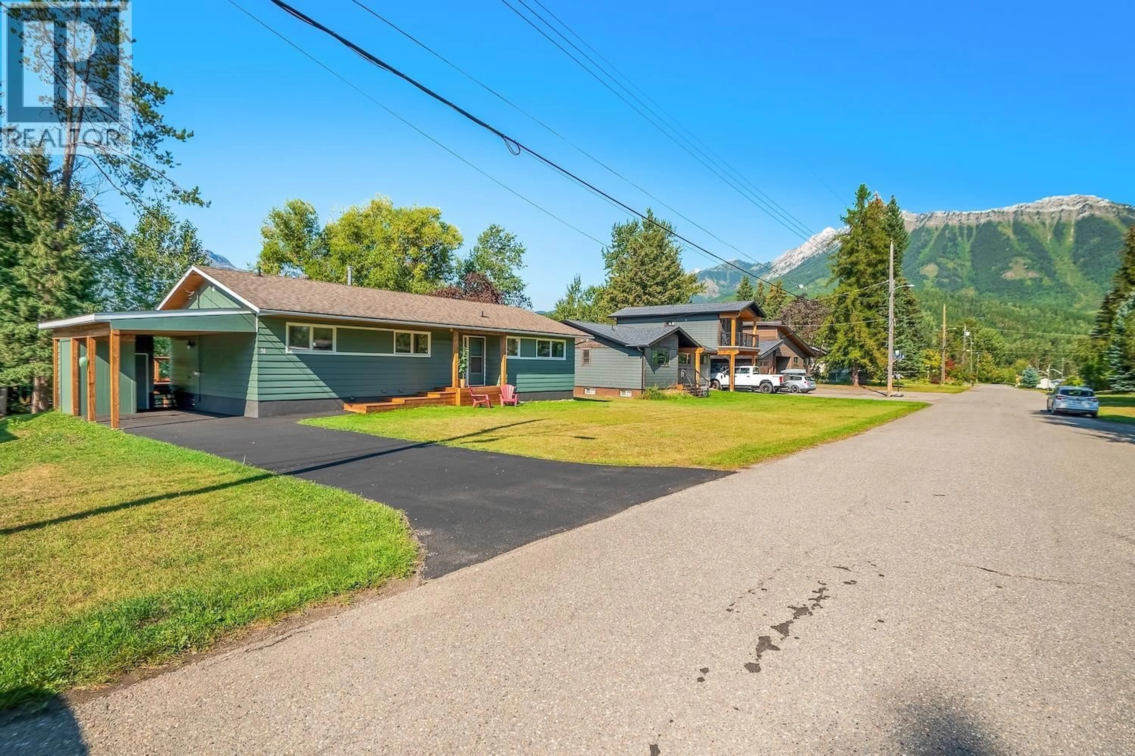A pic from outside/outdoor area/front of a property/back of a property/a pic from drone, mountain view for 31 ELKVIEW DRIVE, Fernie British Columbia V0B1M3
