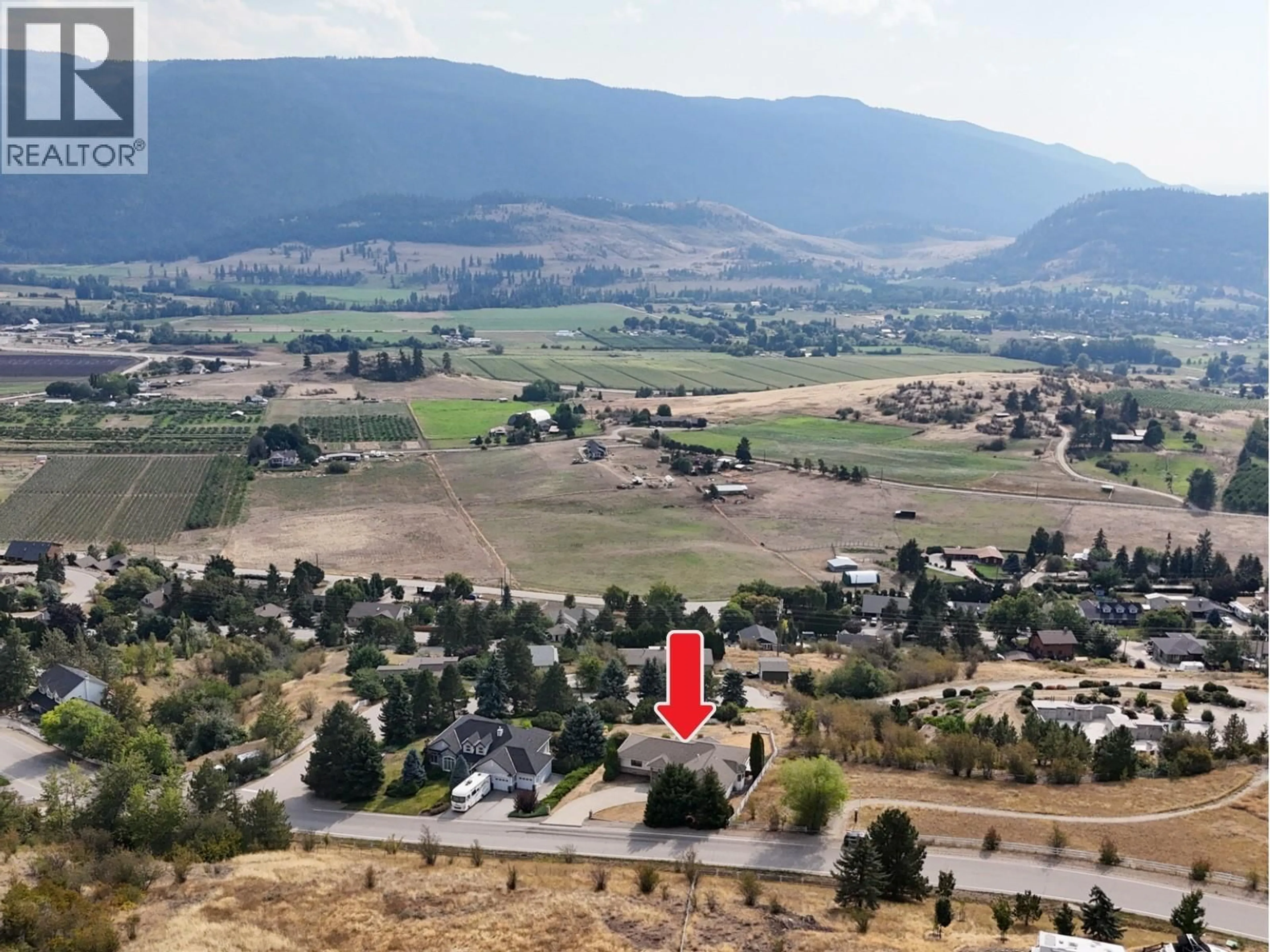 A pic from outside/outdoor area/front of a property/back of a property/a pic from drone, mountain view for 308 CYPRESS DRIVE, Coldstream British Columbia V1B2Y1