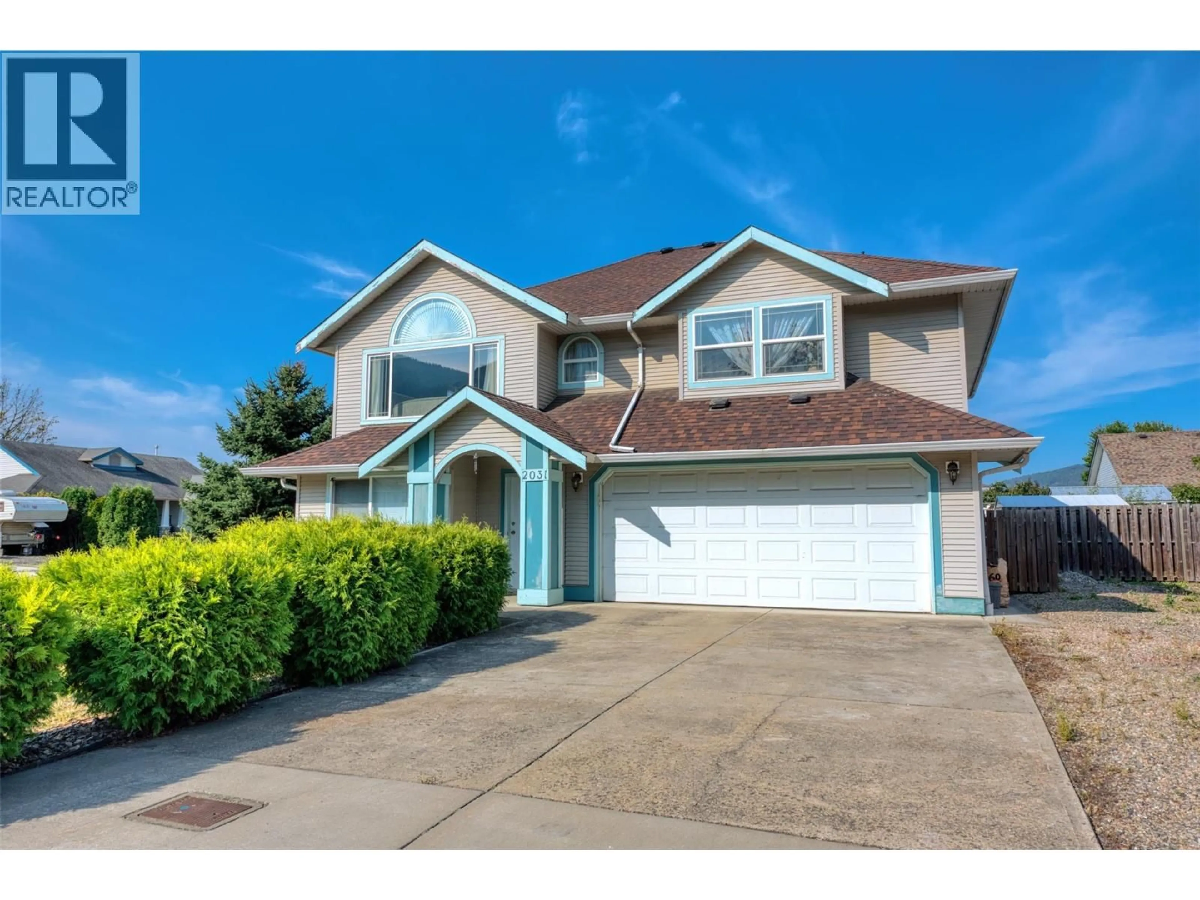 Home with vinyl exterior material, street for 2031 GAME COURT, Armstrong British Columbia V0E1B1