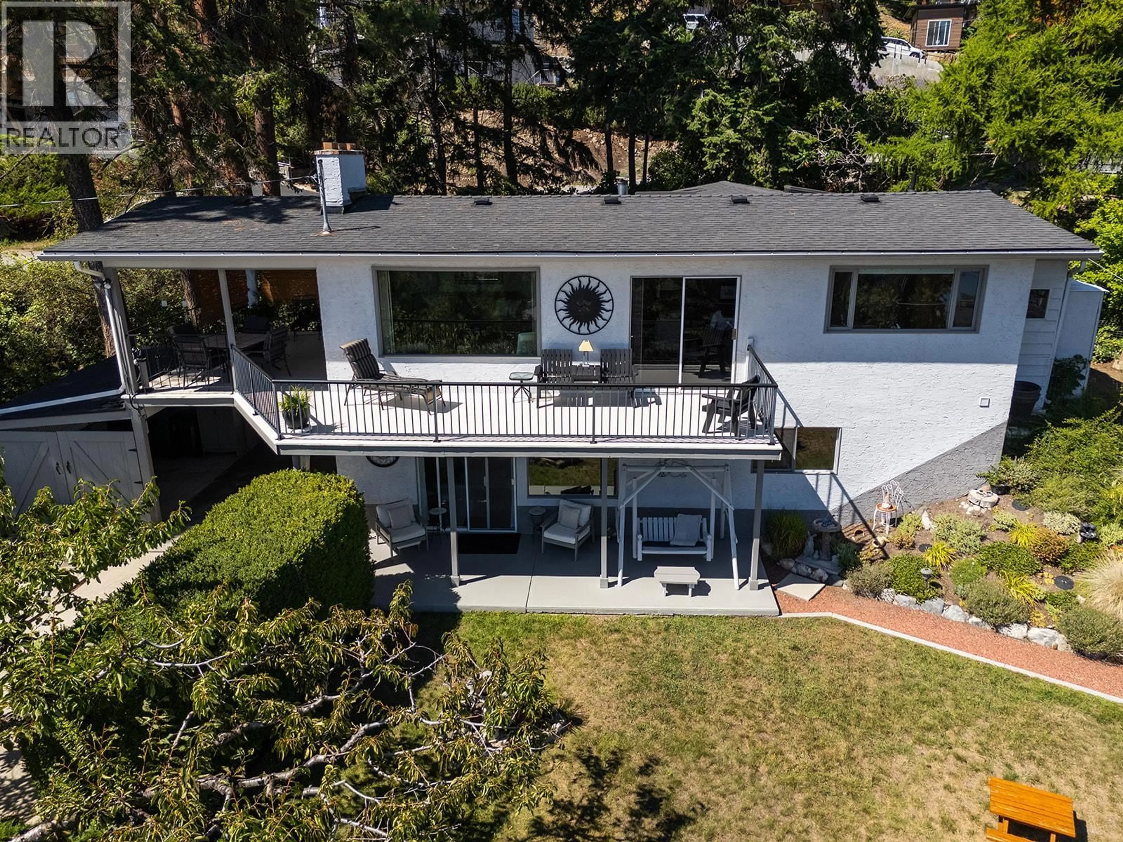 A pic from outside/outdoor area/front of a property/back of a property/a pic from drone, unknown for 1459 SCOTT CRESCENT, West Kelowna British Columbia V1Z2X6