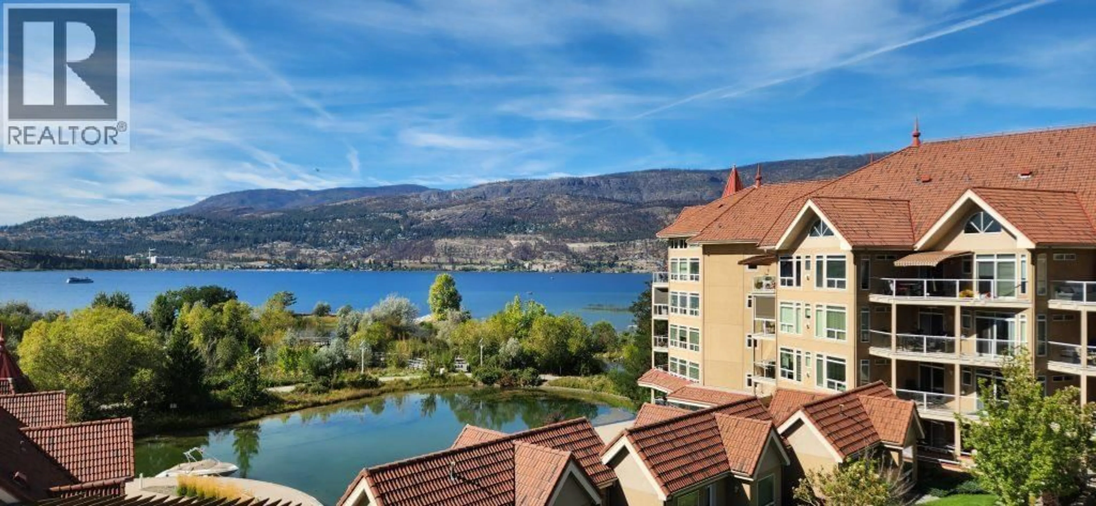 Patio, water/lake/river/ocean view for 312 - 1088 SUNSET DRIVE, Kelowna British Columbia V1Y9W1