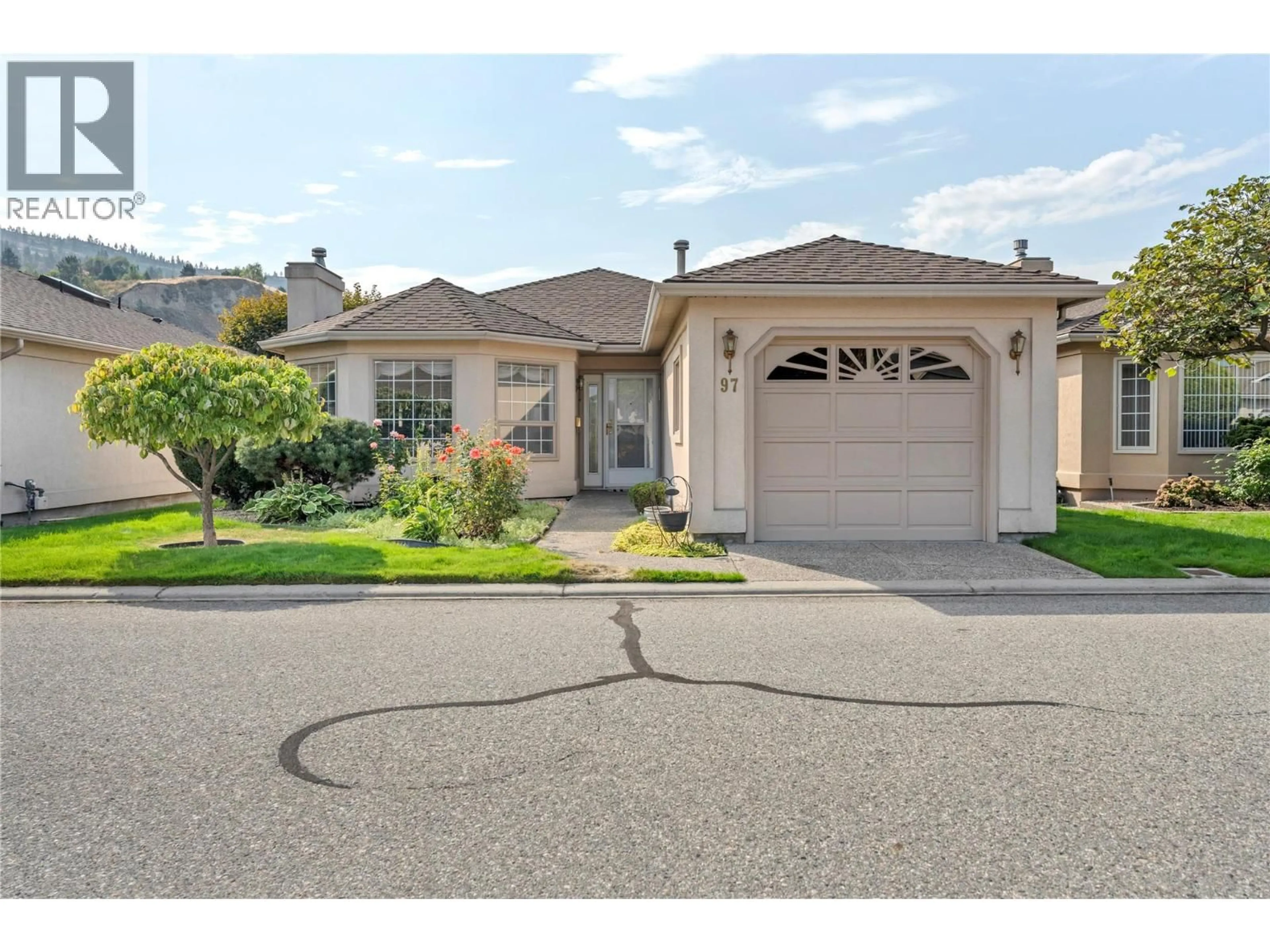 Home with vinyl exterior material, street for 97 - 3333 SOUTH MAIN STREET, Penticton British Columbia V2A8J8