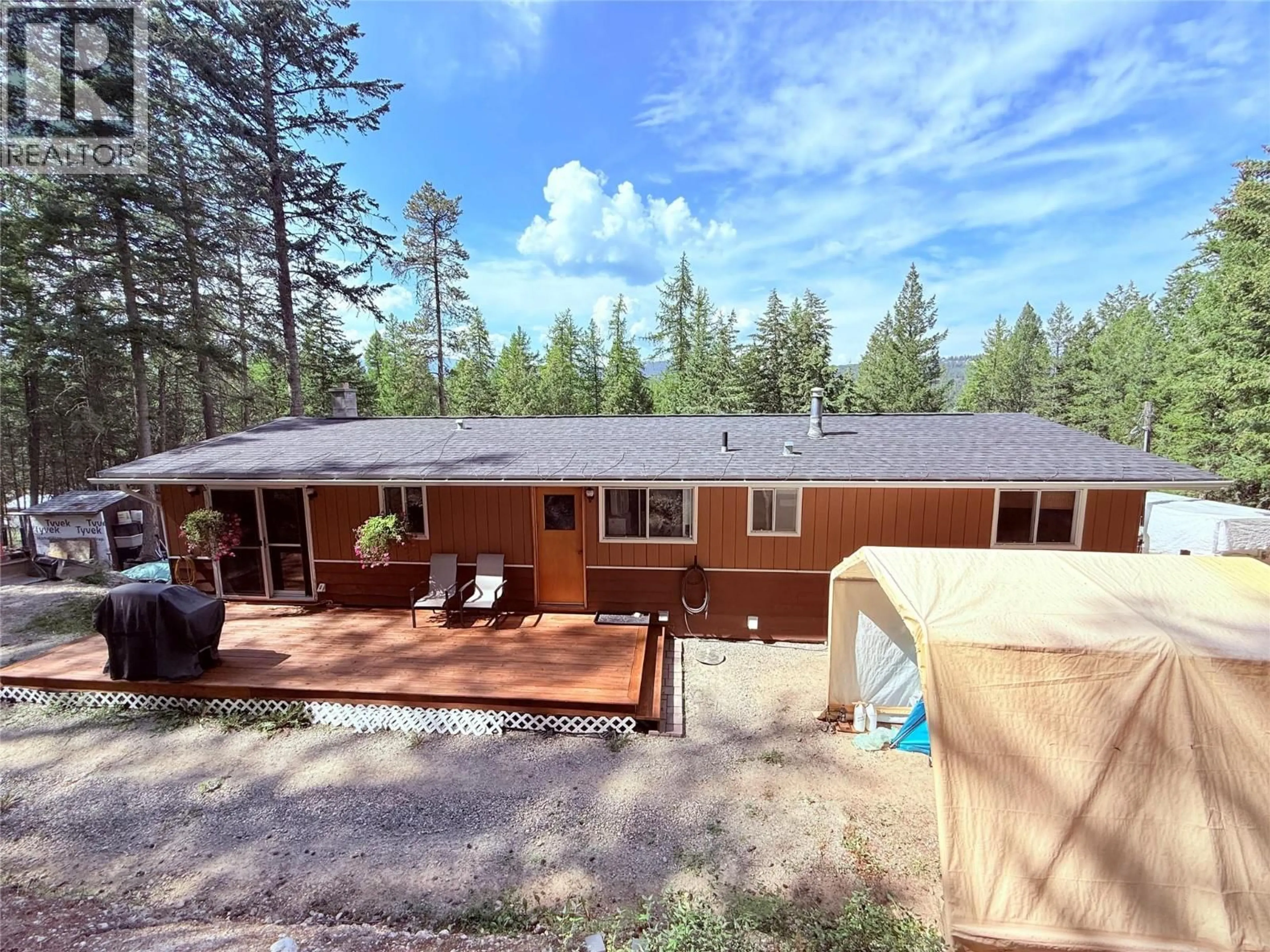 A pic from outside/outdoor area/front of a property/back of a property/a pic from drone, forest/trees view for 785 SILVER CREEK ROAD, Cranbrook British Columbia V1C5A2