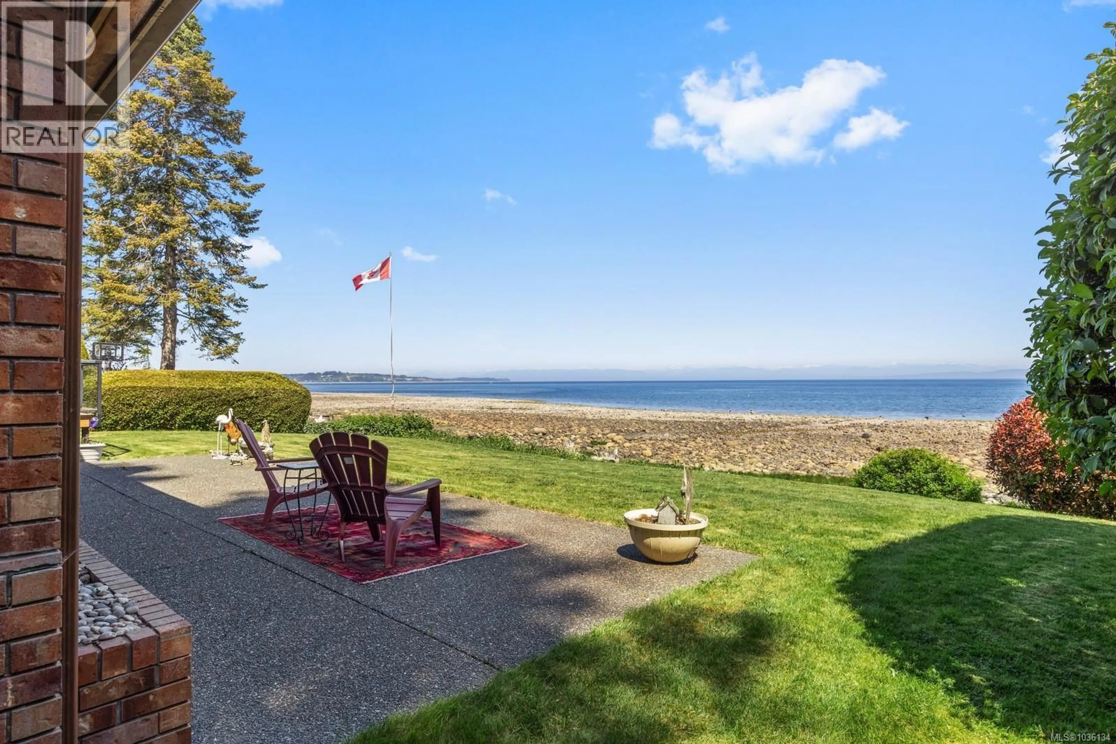 Patio, water/lake/river/ocean view for 4650 KILMARNOCK DRIVE, Courtenay British Columbia V9N9S6