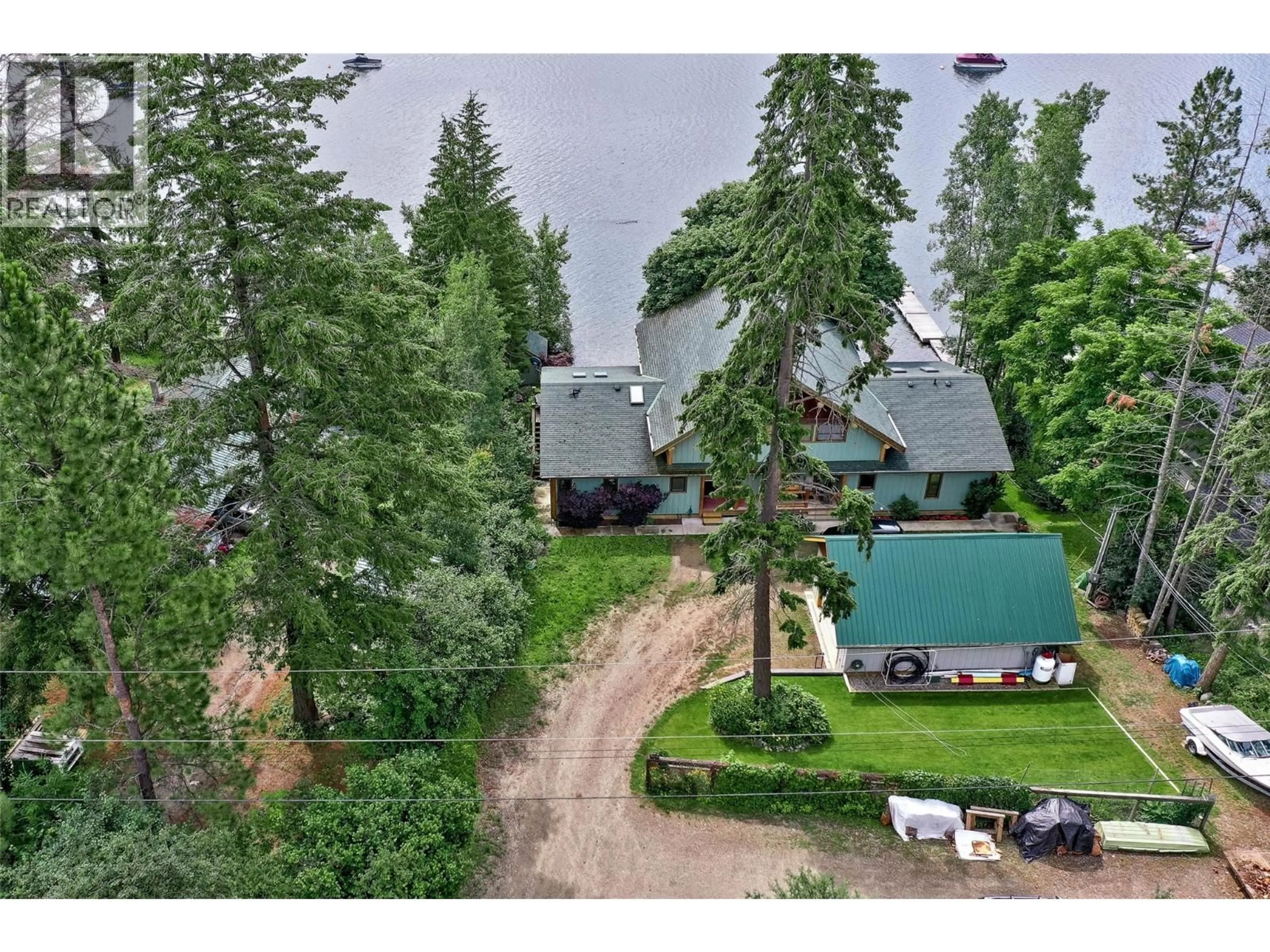 A pic from outside/outdoor area/front of a property/back of a property/a pic from drone, forest/trees view for A - 1259 LITTLE SHUSWAP LAKE ROAD, Chase British Columbia V0E1M2