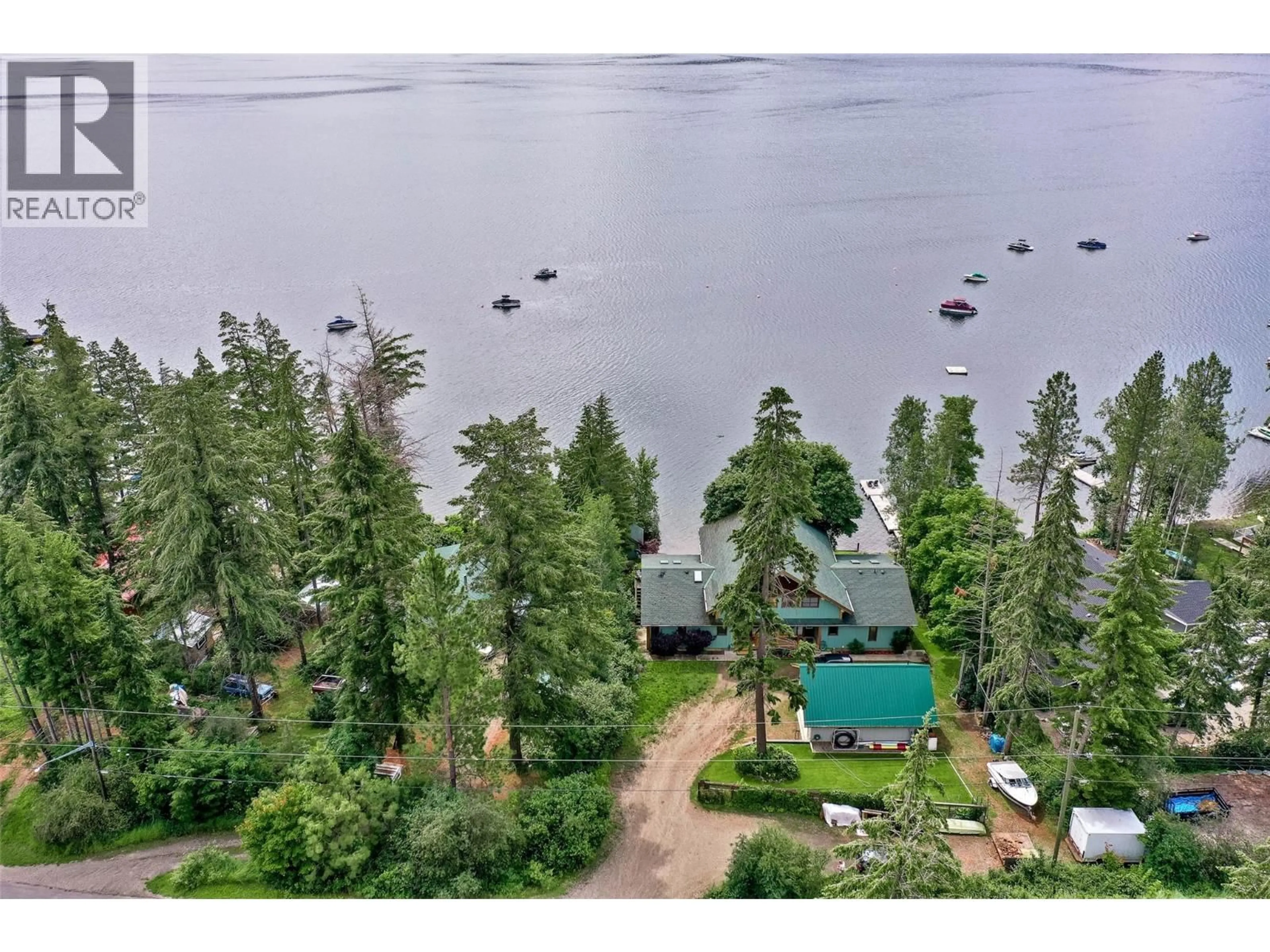 A pic from outside/outdoor area/front of a property/back of a property/a pic from drone, water/lake/river/ocean view for A - 1259 LITTLE SHUSWAP LAKE ROAD, Chase British Columbia V0E1M2