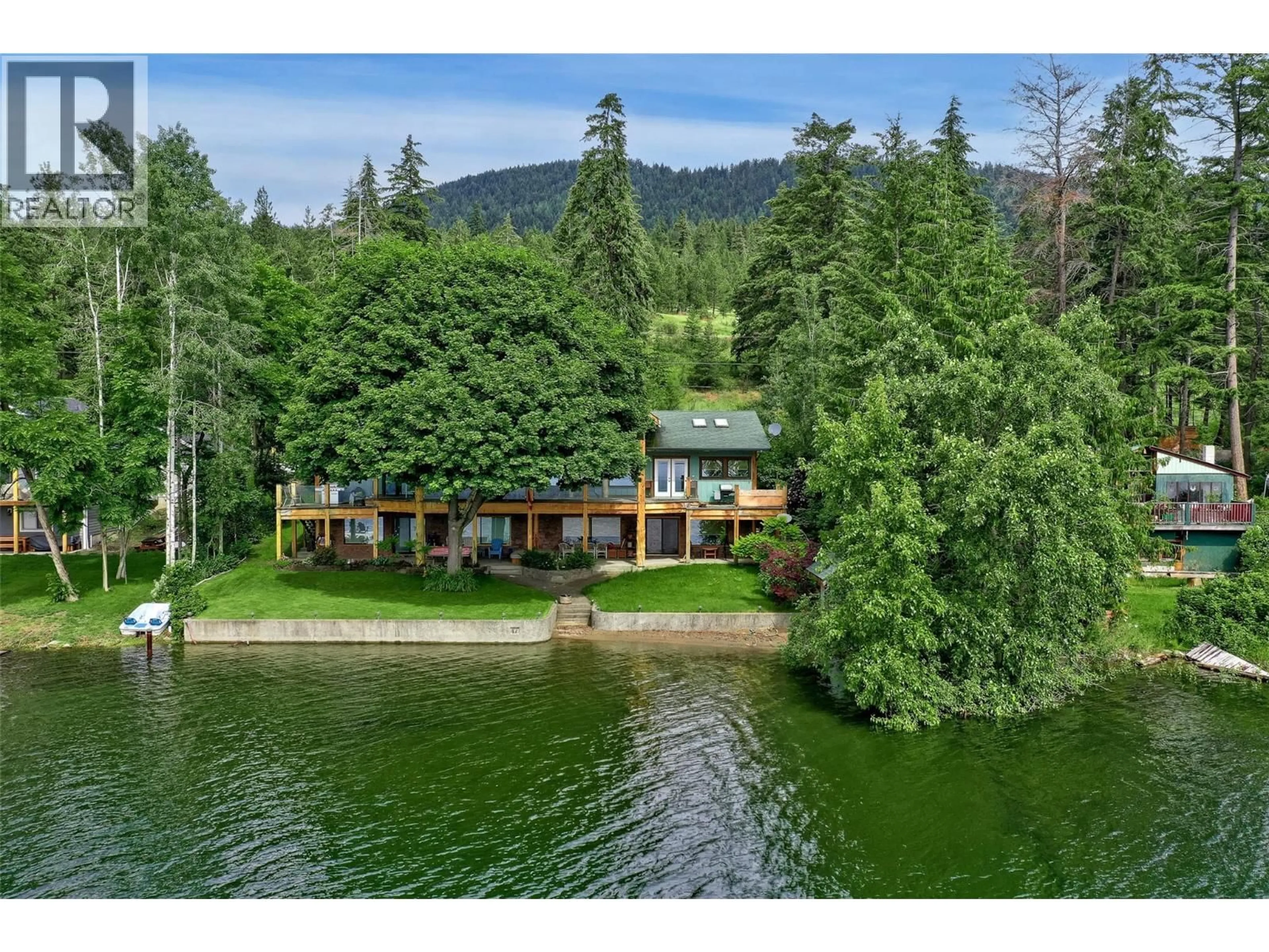 A pic from outside/outdoor area/front of a property/back of a property/a pic from drone, water/lake/river/ocean view for A - 1259 LITTLE SHUSWAP LAKE ROAD, Chase British Columbia V0E1M2