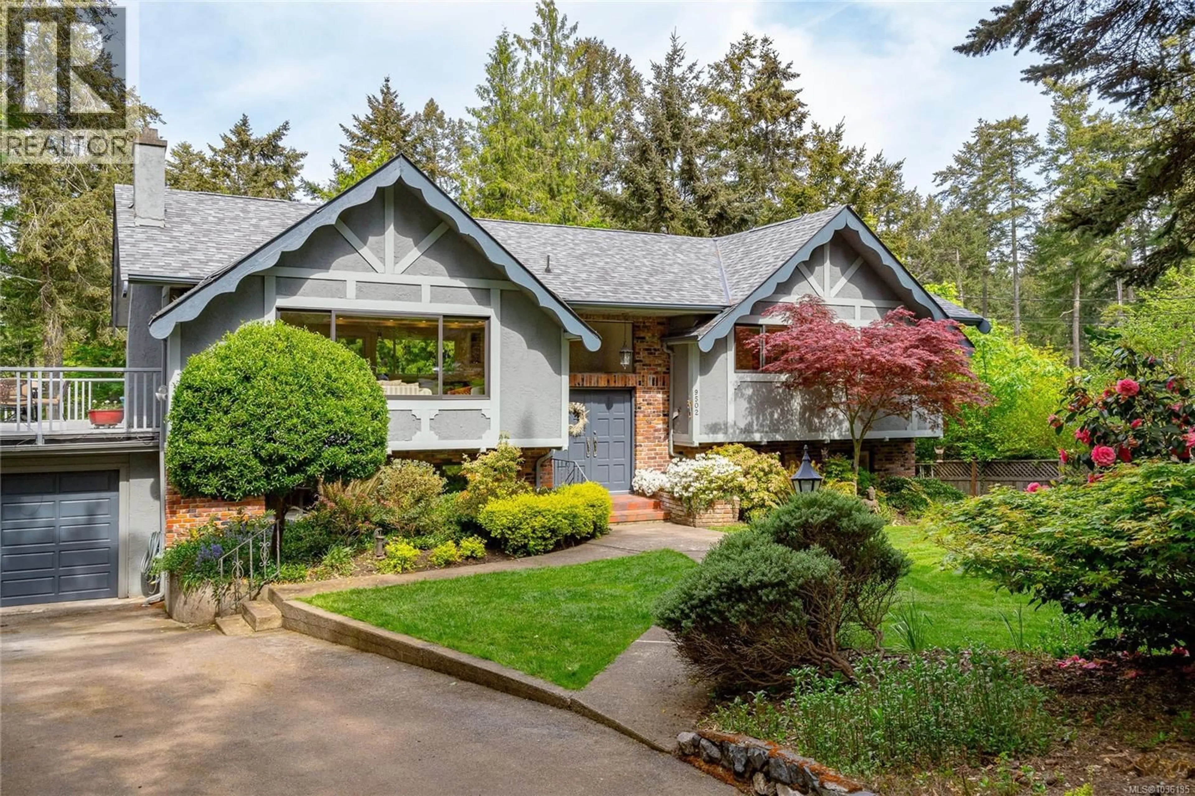 Home with brick exterior material, street for 9502 GLENELG AVENUE, North Saanich British Columbia V8L5H1