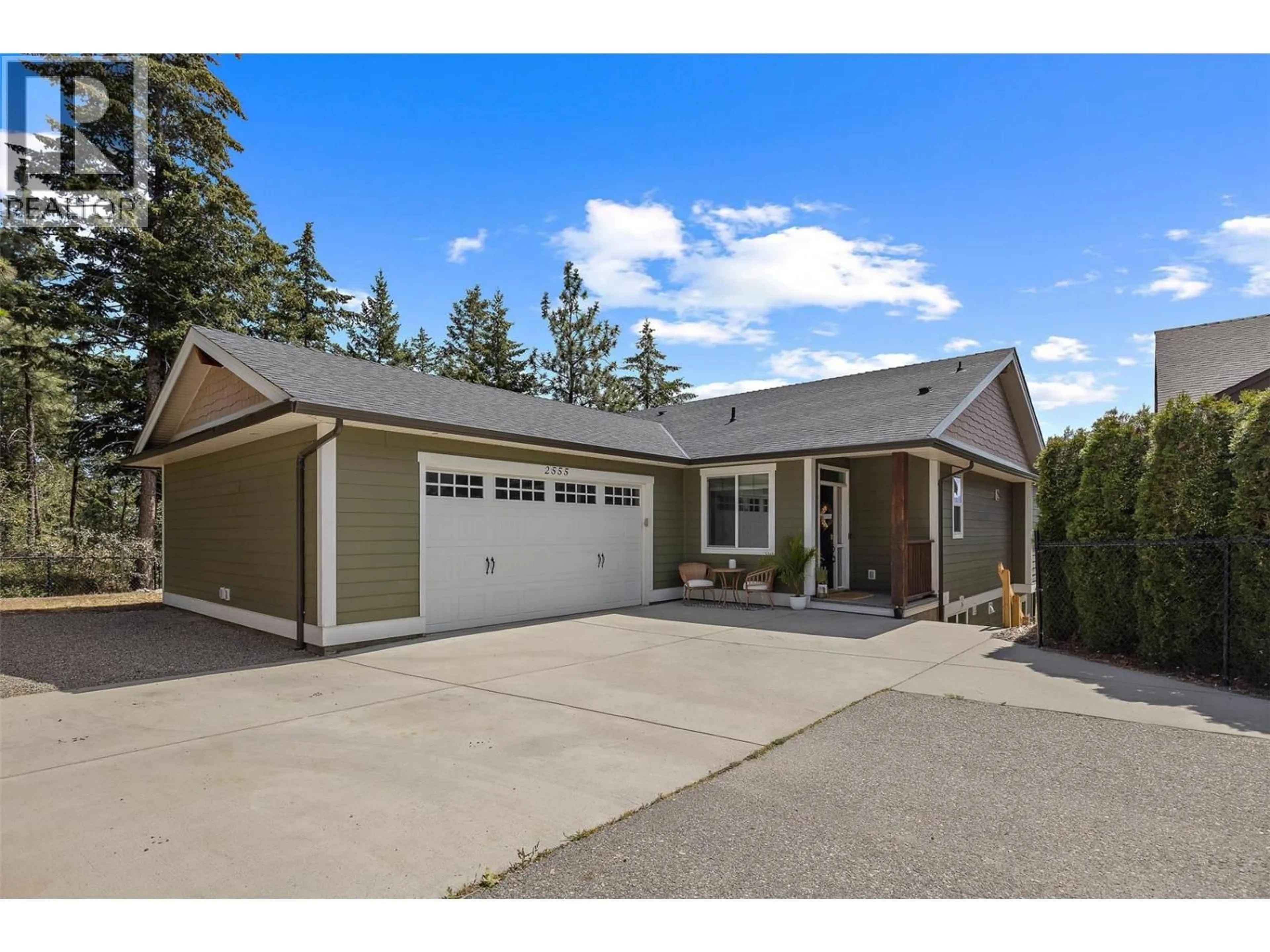 Home with vinyl exterior material, street for 2555 TALLUS RIDGE DRIVE, West Kelowna British Columbia V4T3A6