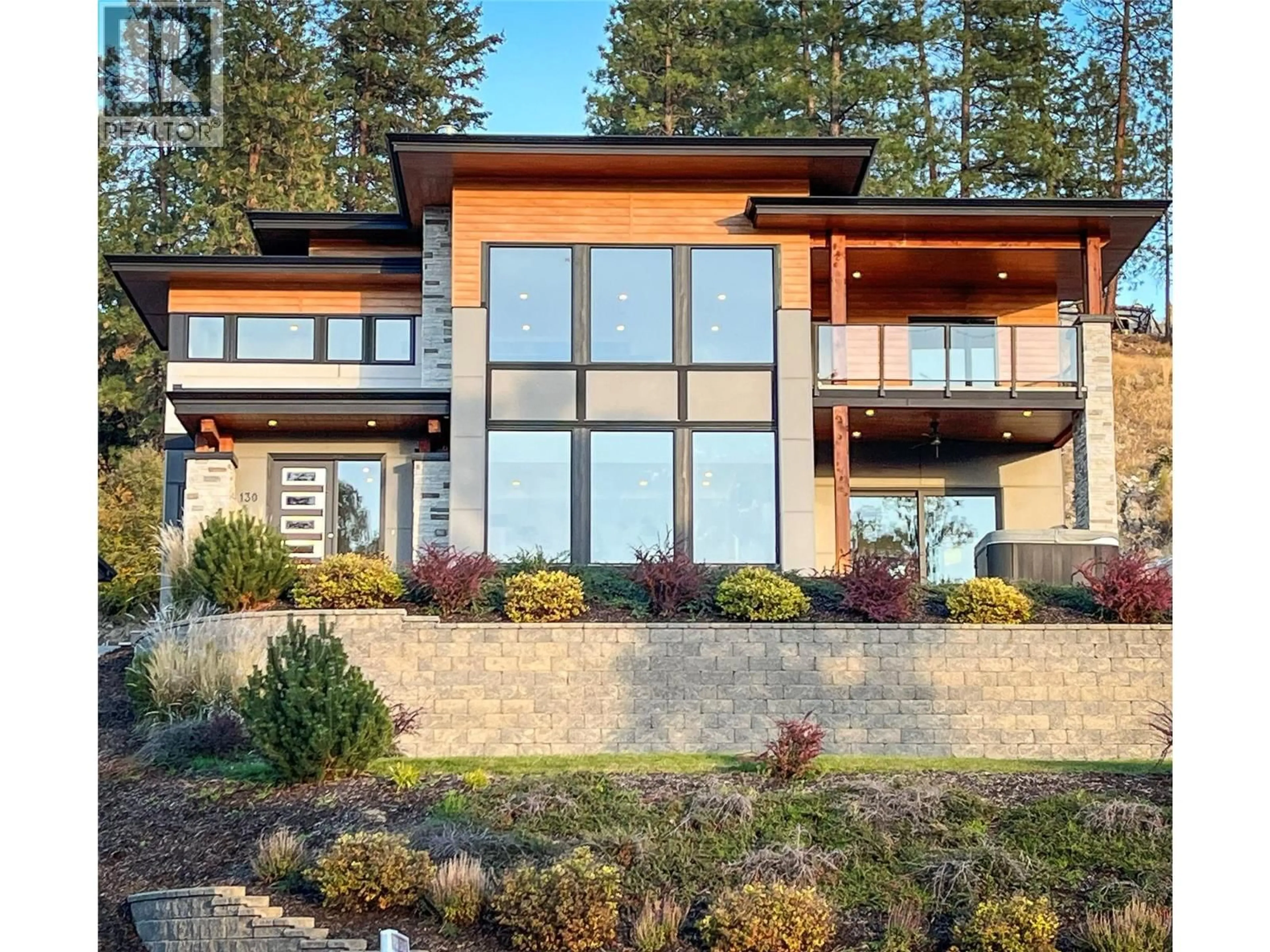 Home with brick exterior material, water/lake/river/ocean view for 130 FLAGSTONE RISE, Naramata British Columbia V0H1N1