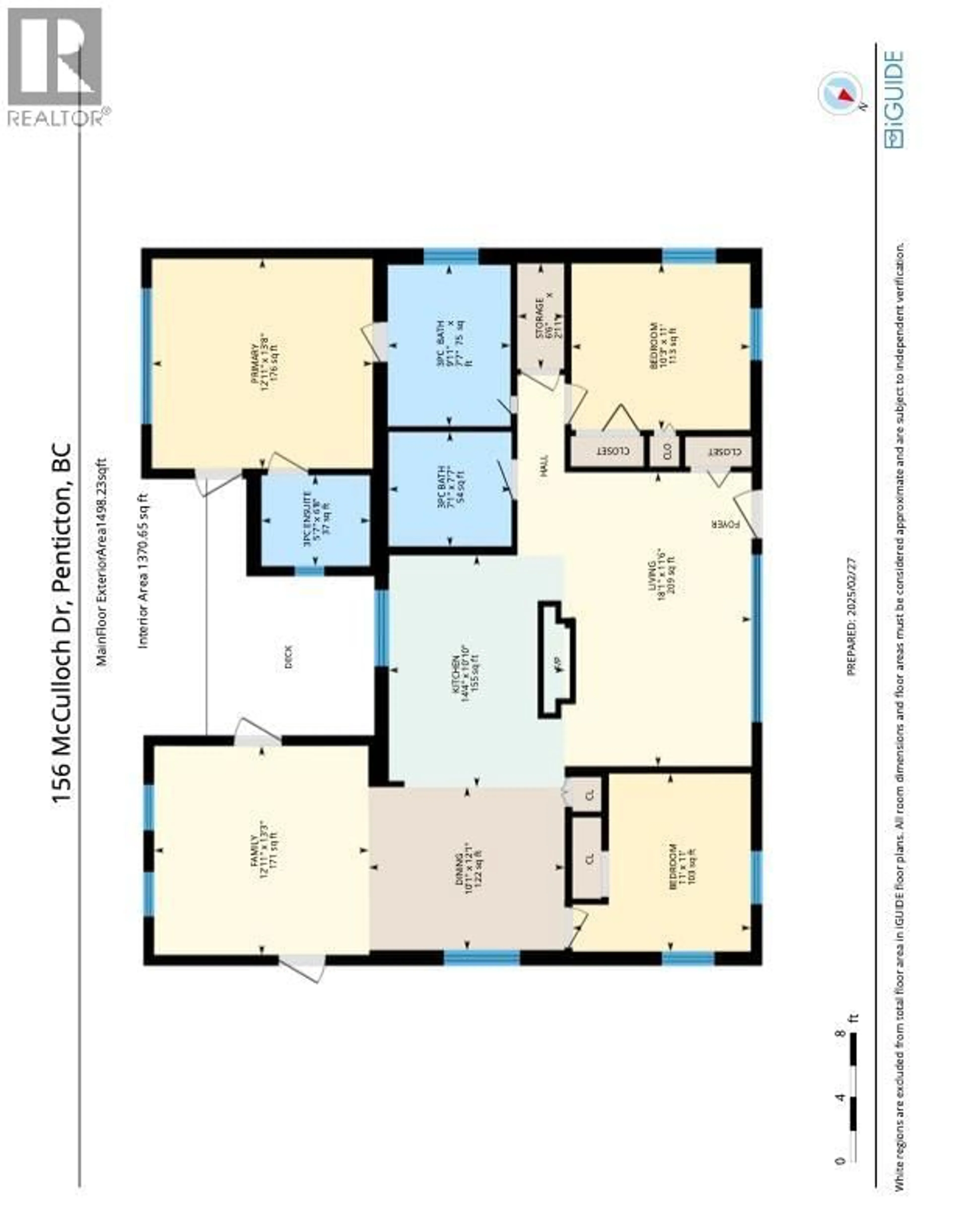 Floor plan for 156 MCCULLOCH DRIVE, Penticton British Columbia V2A3P7