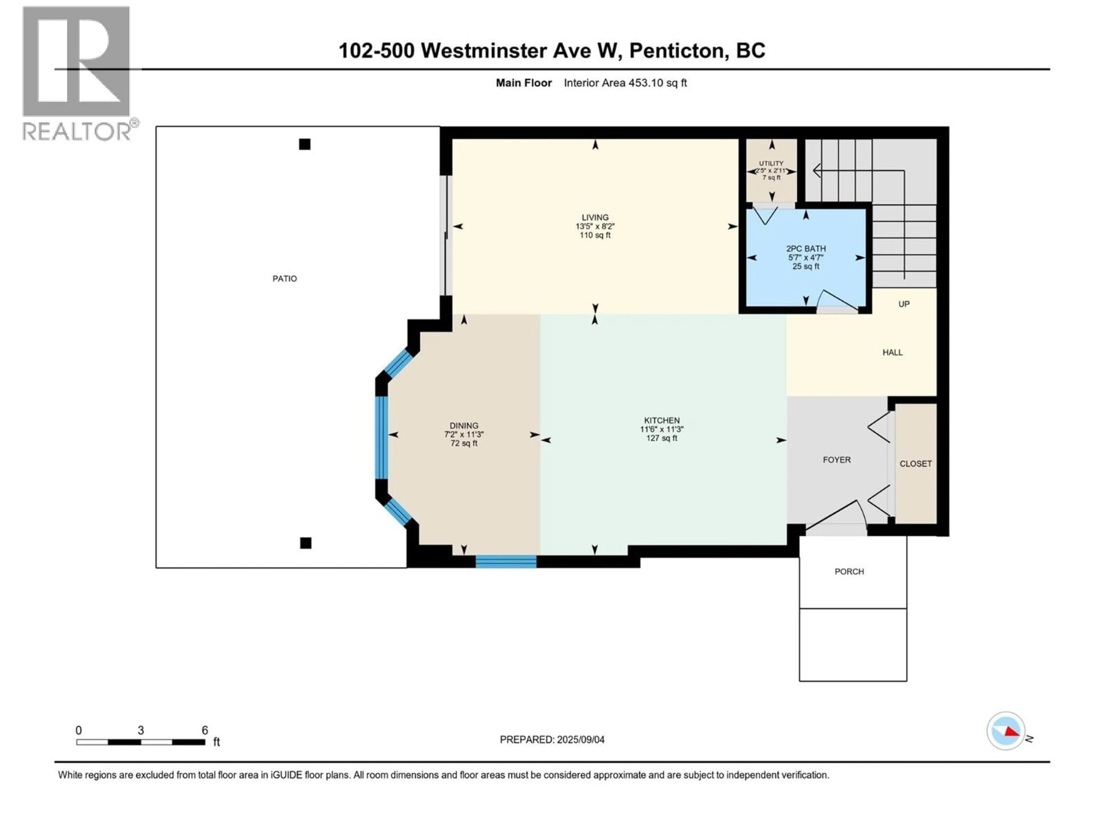 Floor plan for 102 - 500 WESTMINSTER AVENUE WEST, Penticton British Columbia V2A1K6