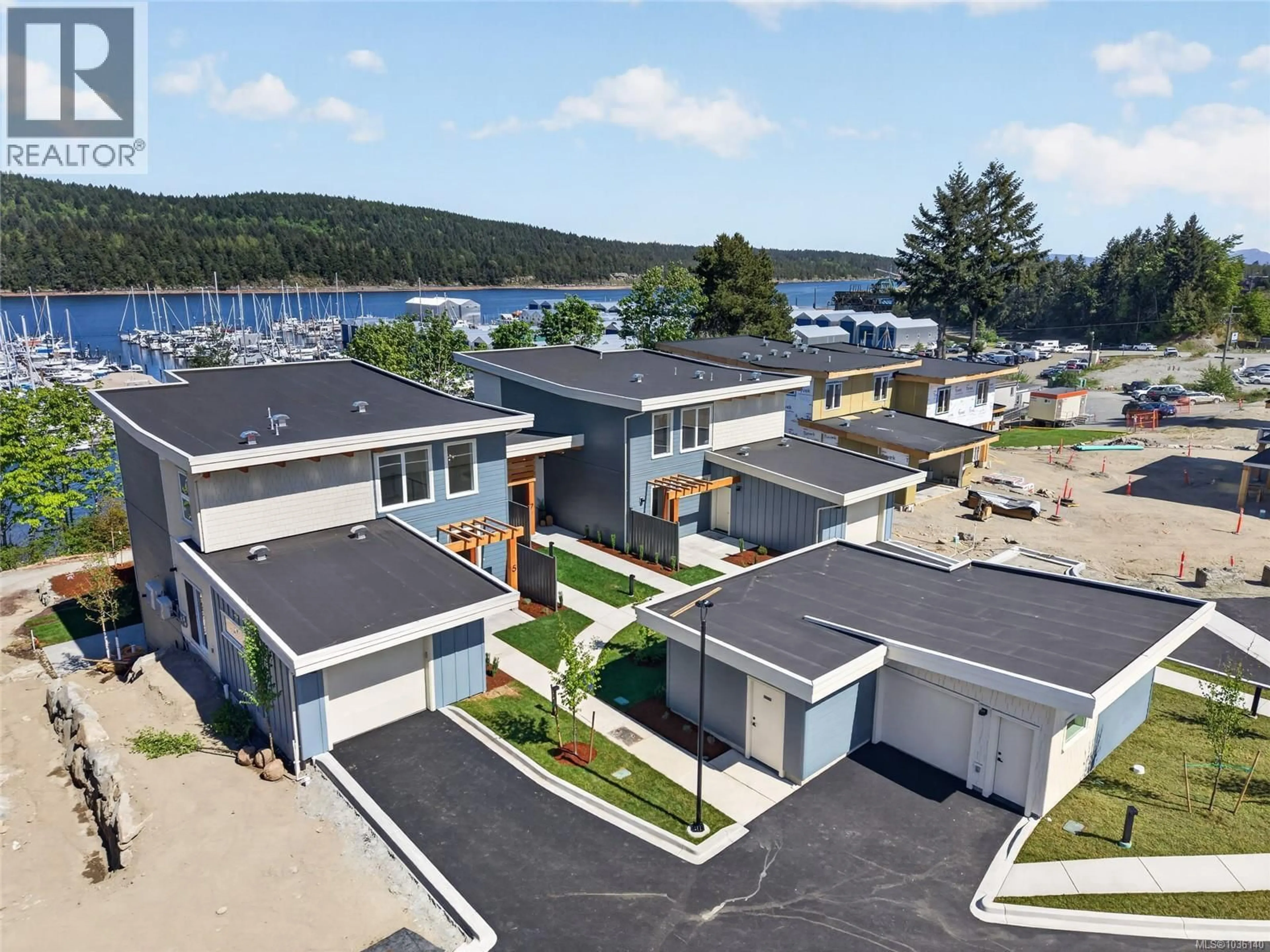 A pic from outside/outdoor area/front of a property/back of a property/a pic from drone, water/lake/river/ocean view for 5 - 152 MARINA VIEW DRIVE, Ladysmith British Columbia V9G1K4