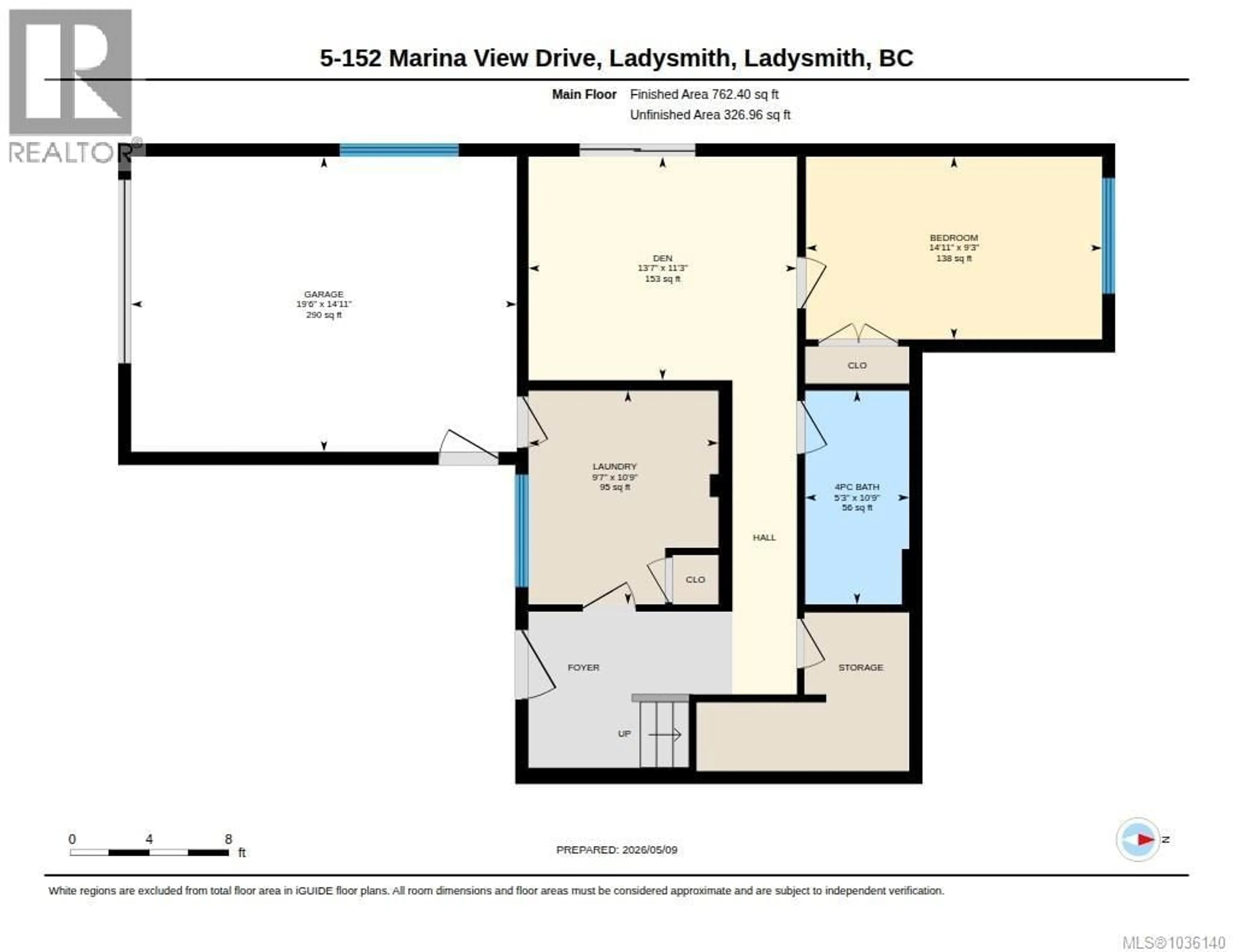 Floor plan for 5 - 152 MARINA VIEW DRIVE, Ladysmith British Columbia V9G1K4