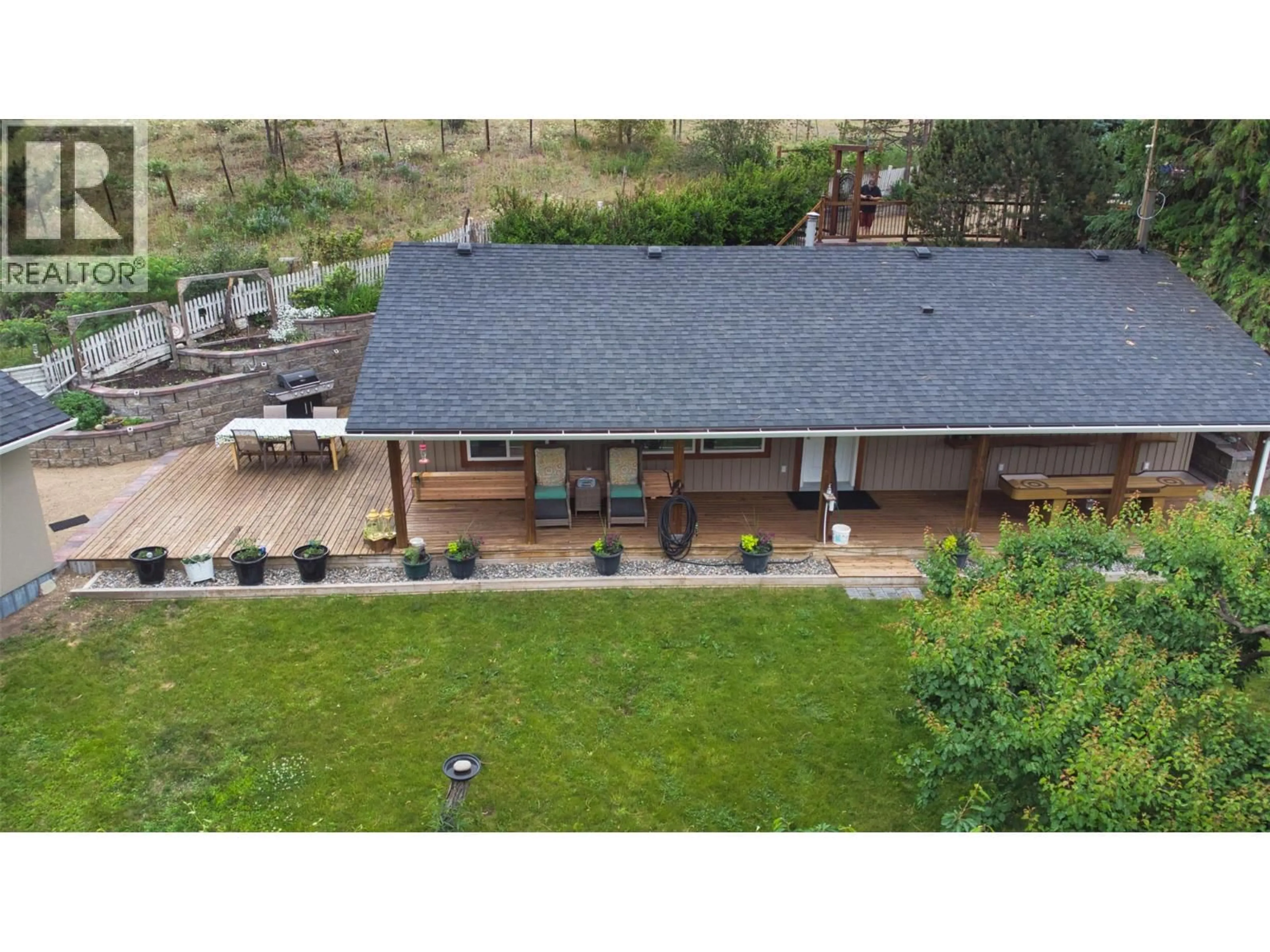 A pic from outside/outdoor area/front of a property/back of a property/a pic from drone, mountain view for 11130 VELDA ROAD, Lake Country British Columbia V4V1W7