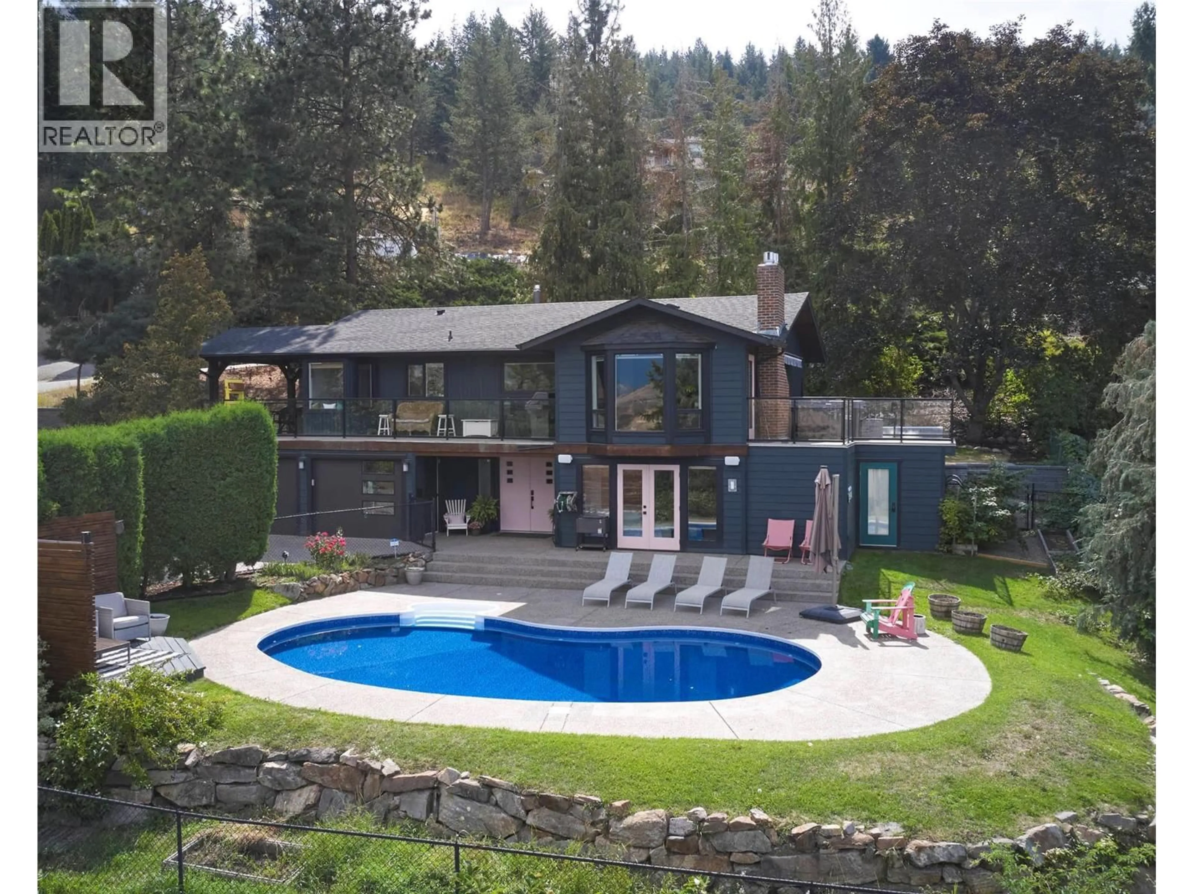 A pic from outside/outdoor area/front of a property/back of a property/a pic from drone, water/lake/river/ocean view for 11506 PALFREY DRIVE WEST, Coldstream British Columbia V1B1A8