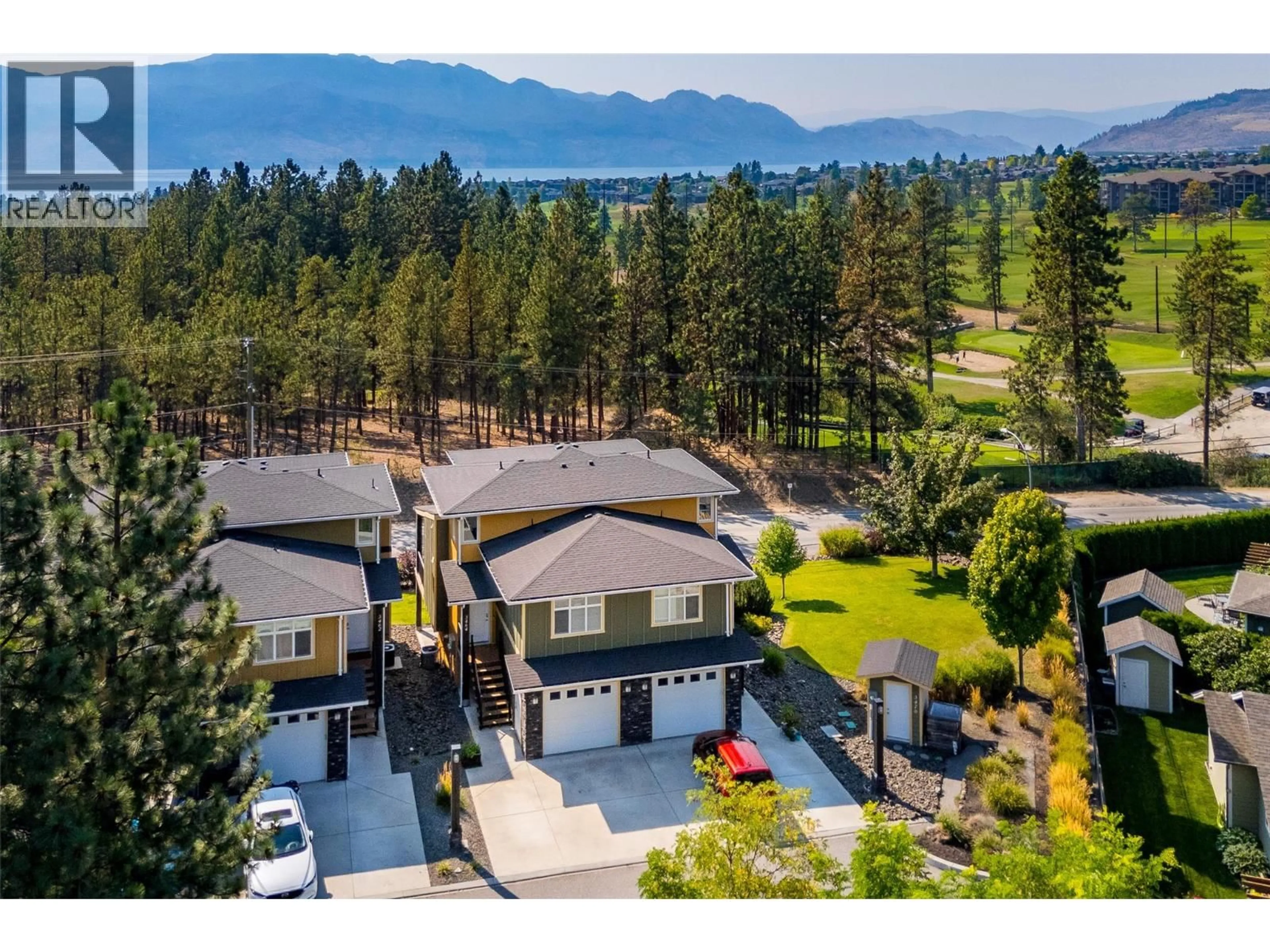 A pic from outside/outdoor area/front of a property/back of a property/a pic from drone, mountain view for 3464 COUGAR ROAD, West Kelowna British Columbia V4T2G9