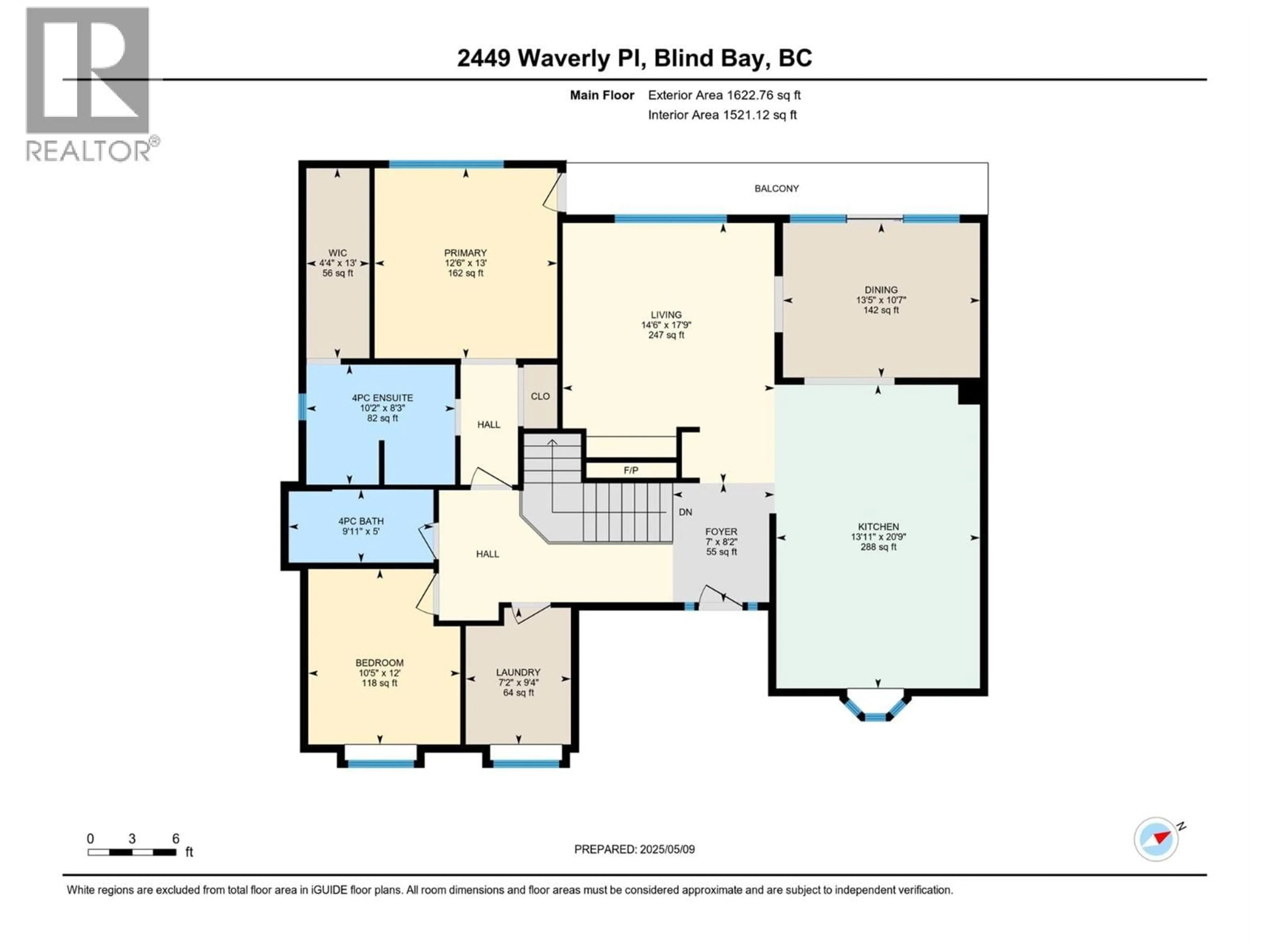 Floor plan for 2449 WAVERLY PLACE, Blind Bay British Columbia V0E1H2