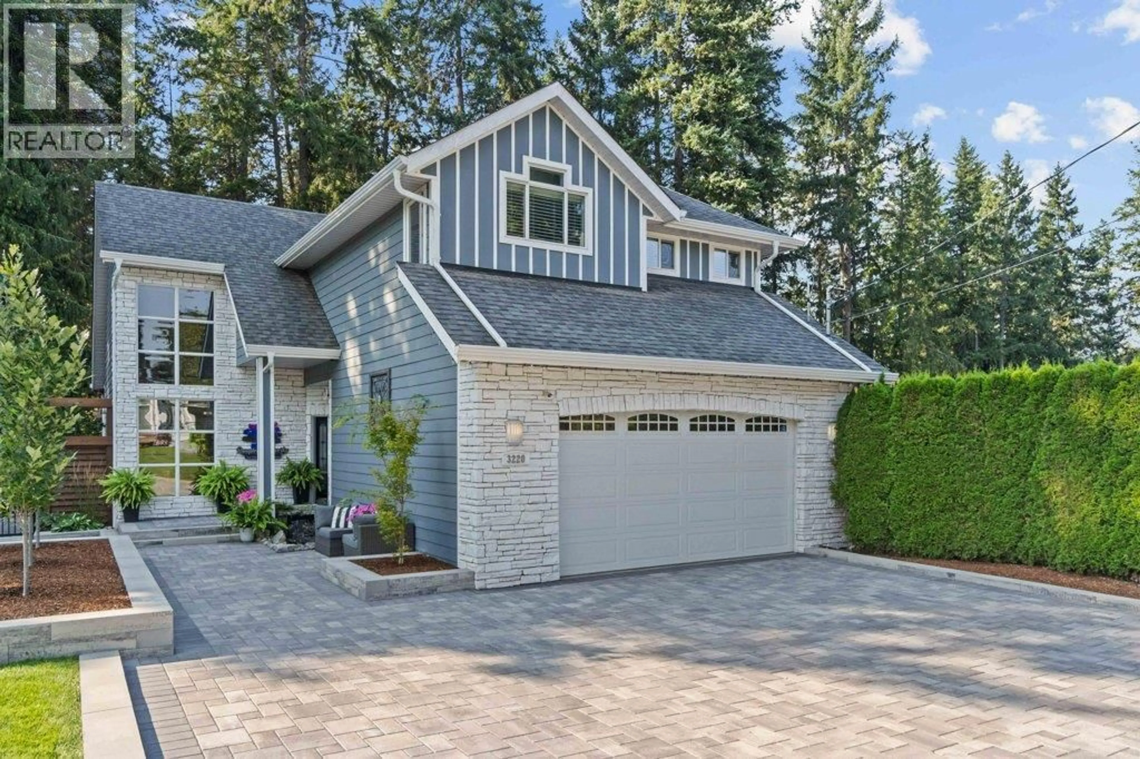 Home with brick exterior material, street for 3220 28 AVENUE NORTHEAST, Salmon Arm British Columbia V1E3G1