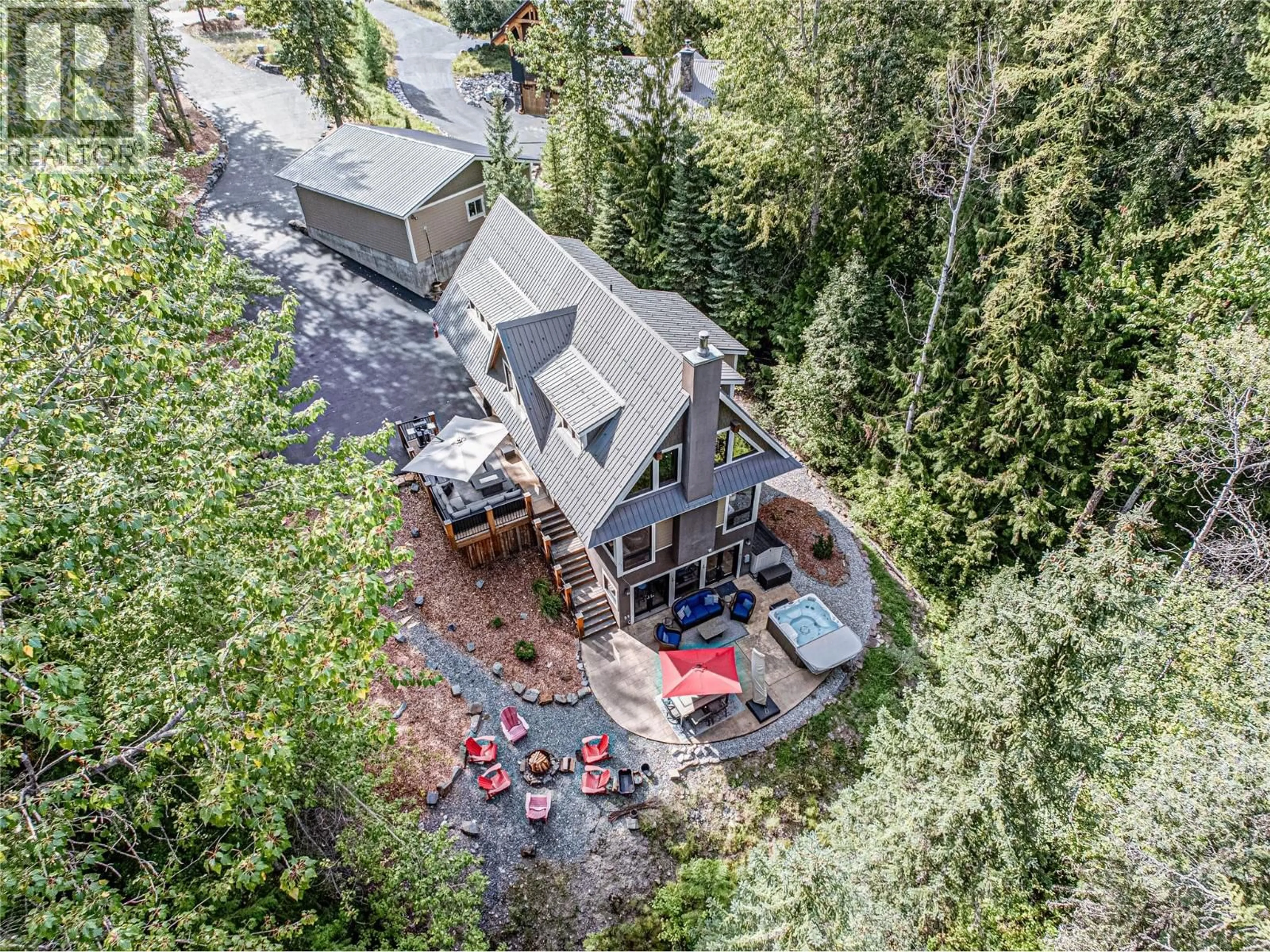 A pic from outside/outdoor area/front of a property/back of a property/a pic from drone, unknown for 350 CANYON TRAIL OTHER, Fernie British Columbia V0B1M6