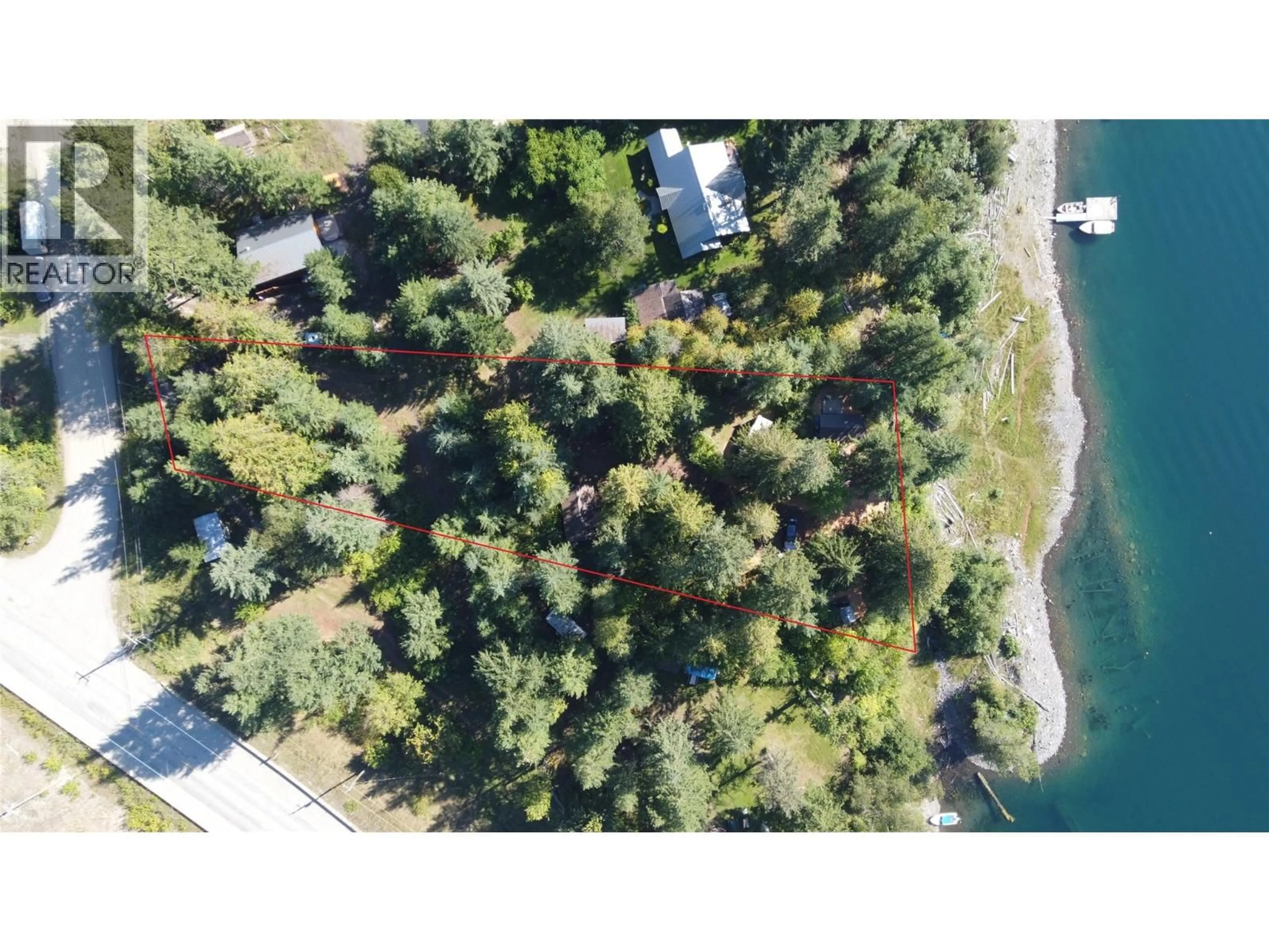 A pic from outside/outdoor area/front of a property/back of a property/a pic from drone, forest/trees view for 523 ROSEBERY LOOP ROAD, Rosebery British Columbia V0G1S1